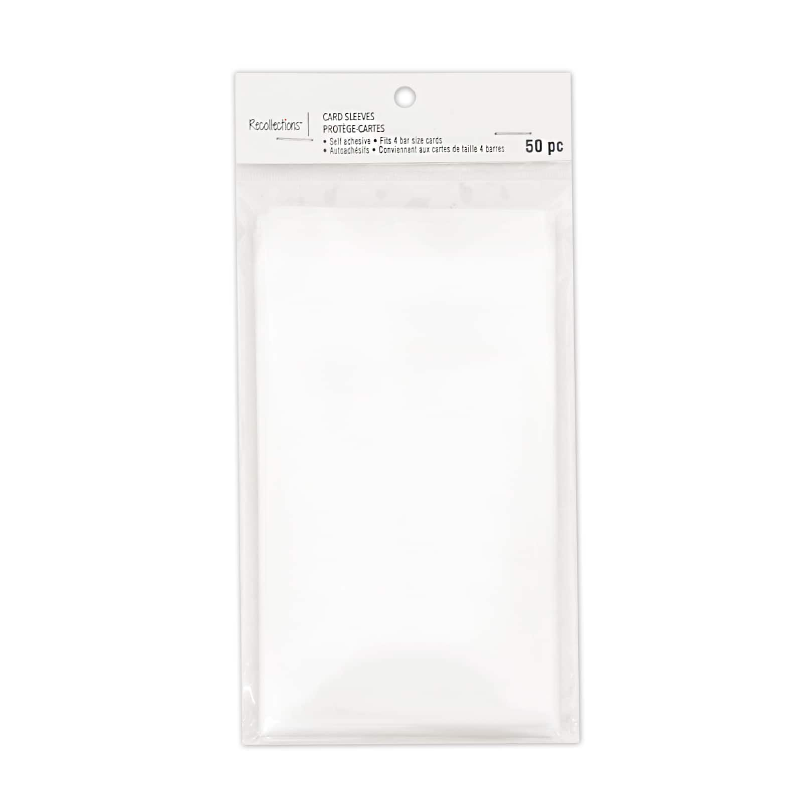 Clear Card Sleeves by Recollections&#x2122;, 3.5&#x22; x 4.875&#x22;