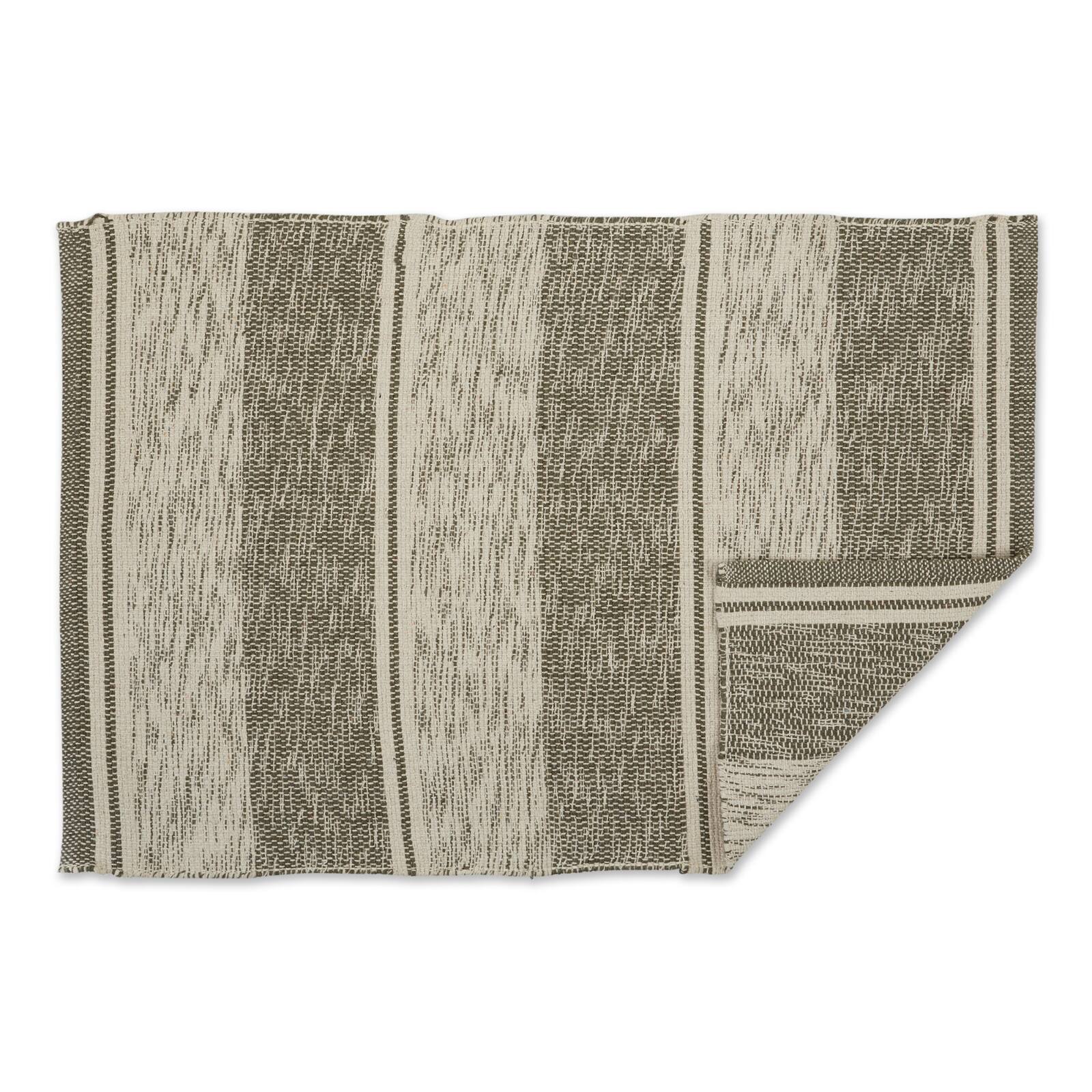DII® Shadow Stripe Variegated Recycled Yarn Rug Set