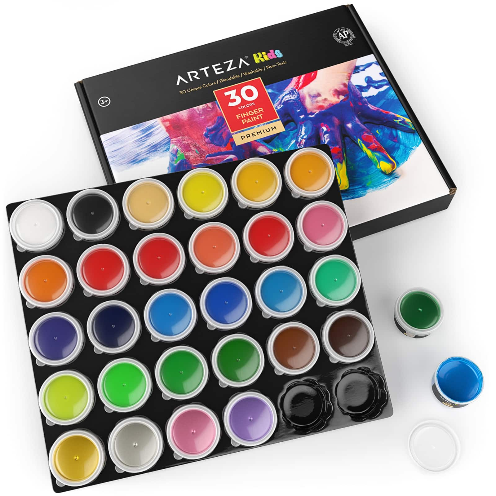 Arteza&#xAE; Finger Paint 30 Color Set