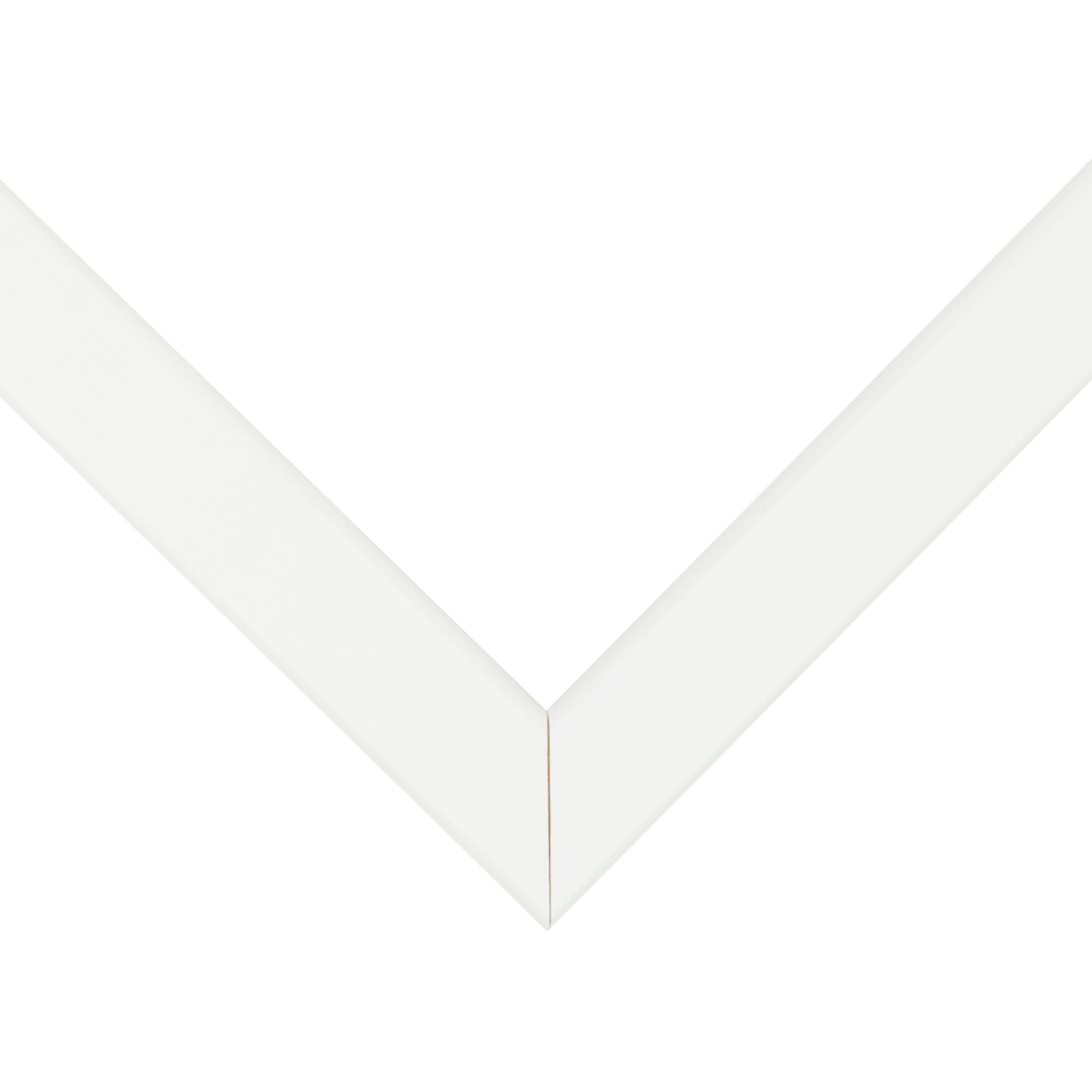 Frame USA Corporate Thin White Satin Single Image Picture Frame