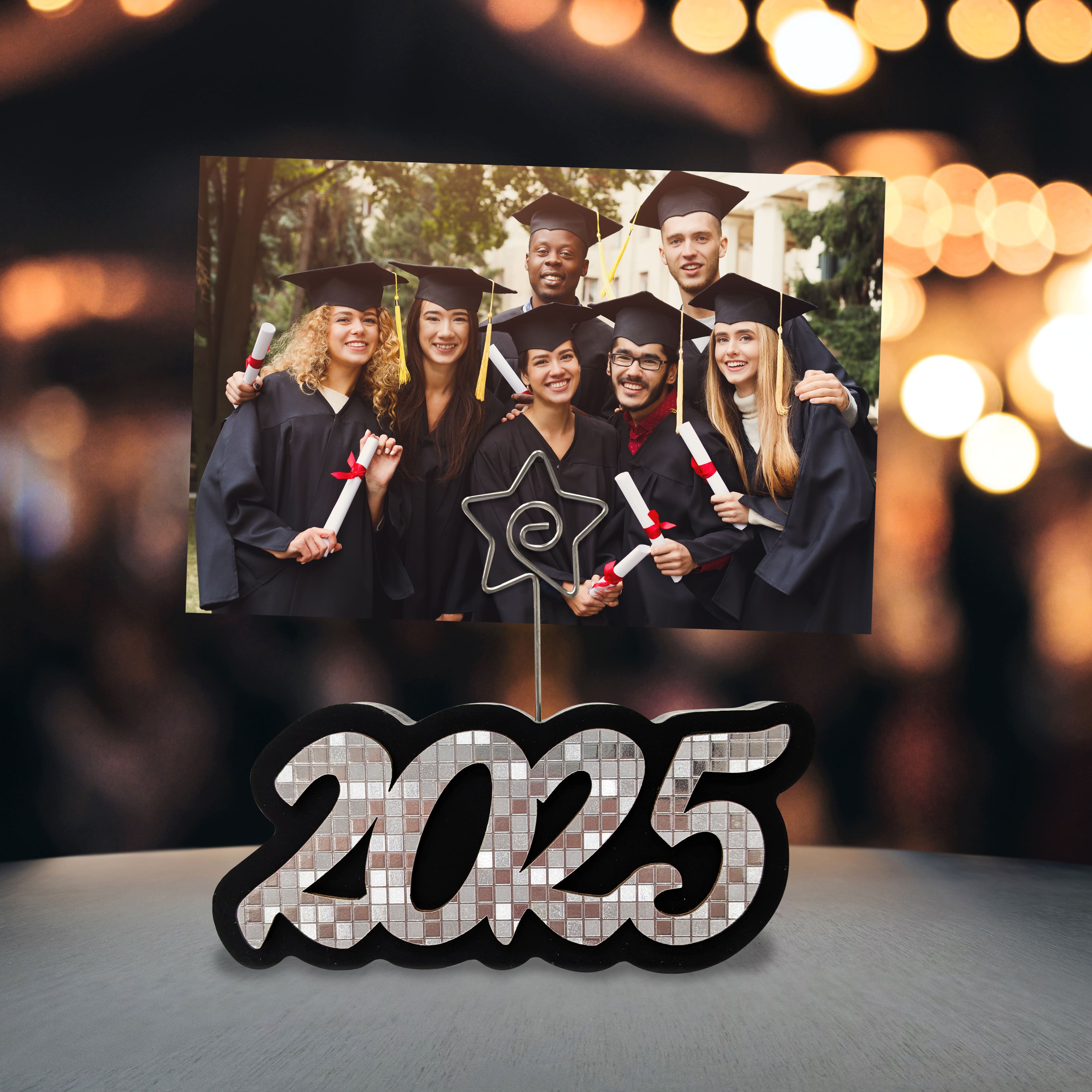 Graduation&#x2122; 5.5&#x22; 2025 Disco Photo Clip Frame by Studio D&#xE9;cor&#xAE;
