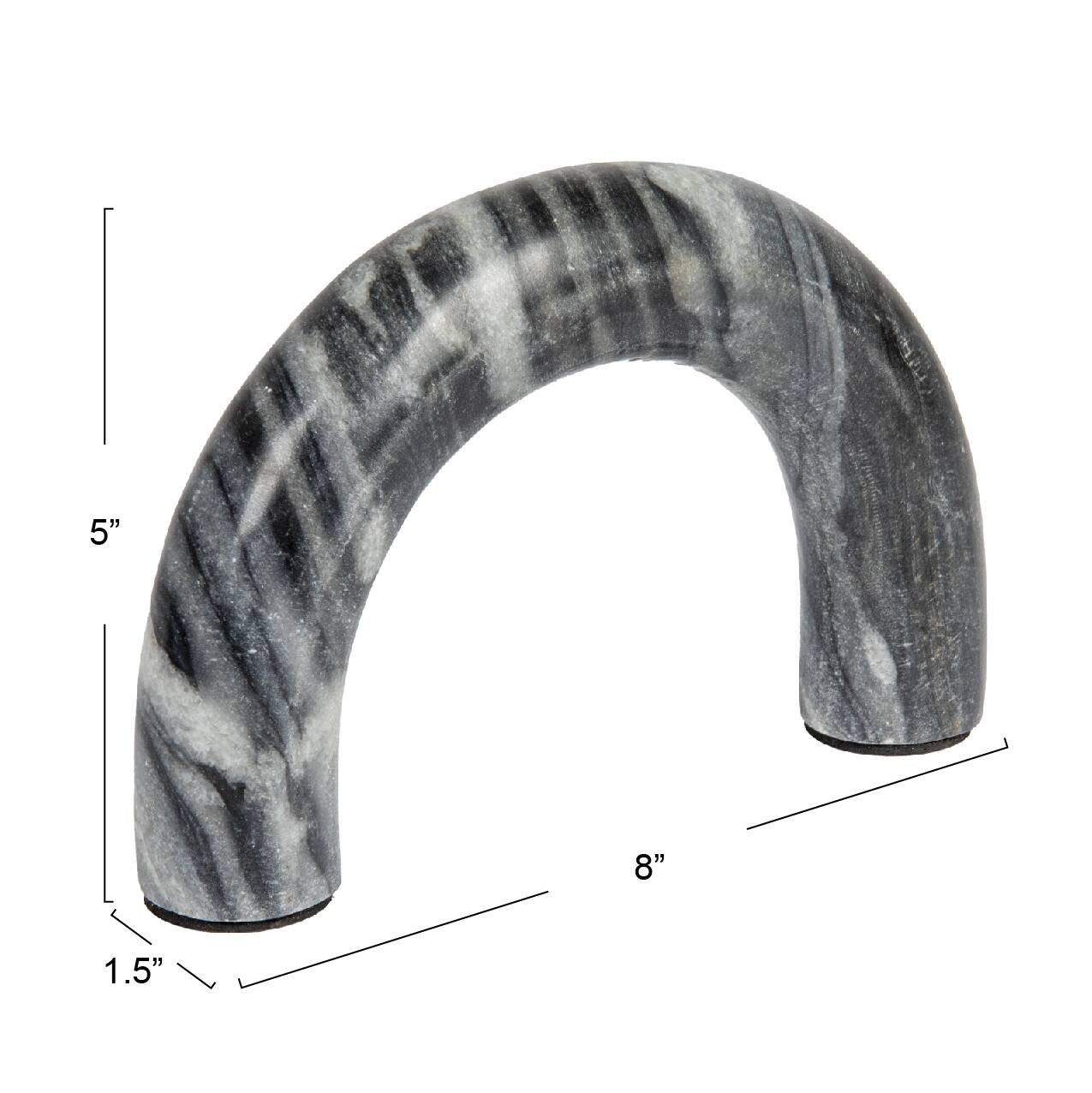 Hello Honey® 5" Gray Marble Arch Tabletop Shelf Décor