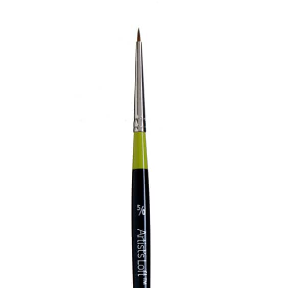 Golden Taklon Short Handle Spotter Brush by Artist&#x27;s Loft&#x2122; Vienna 