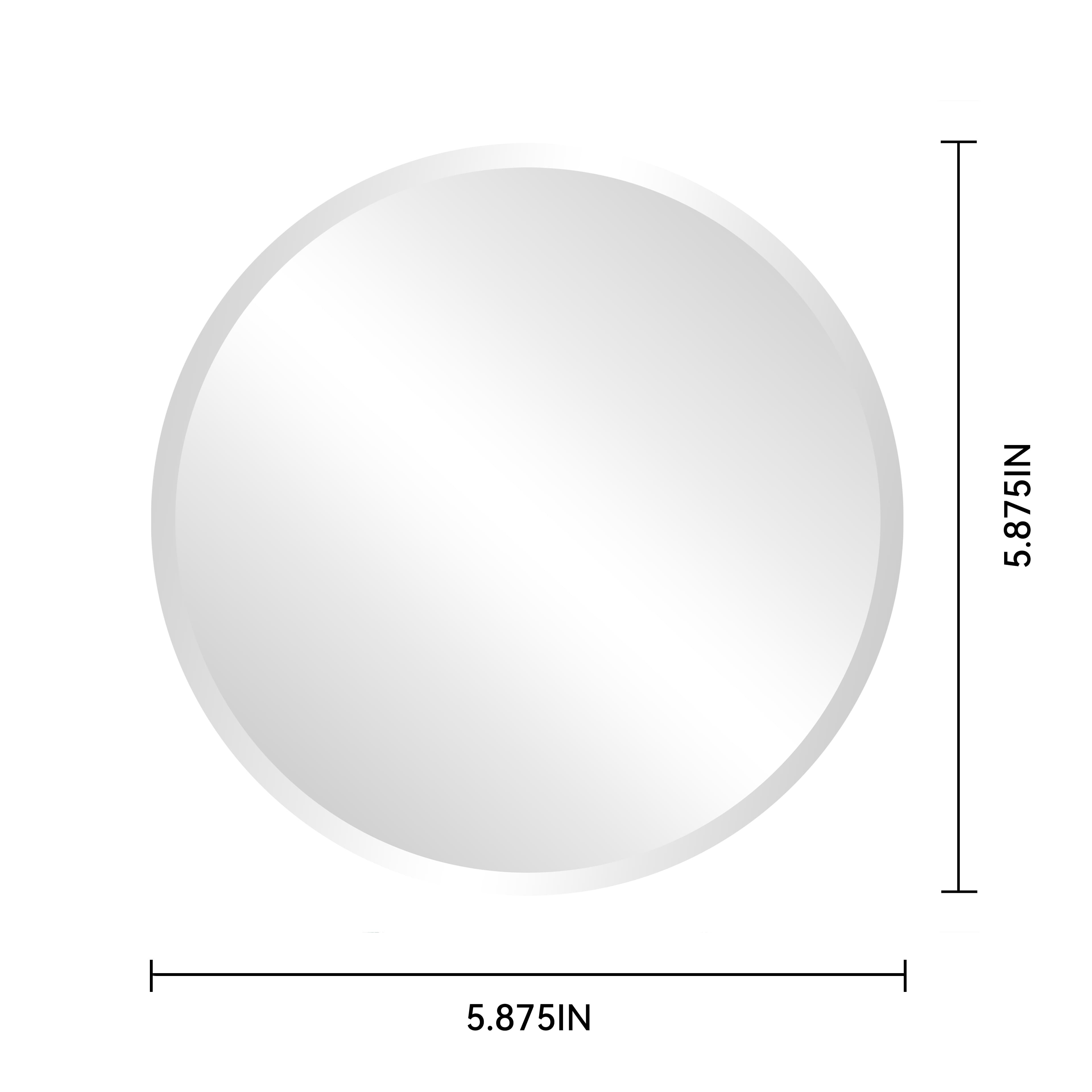 5.8&#x22; Round Beveled Glass Mirror by Make Market&#xAE;