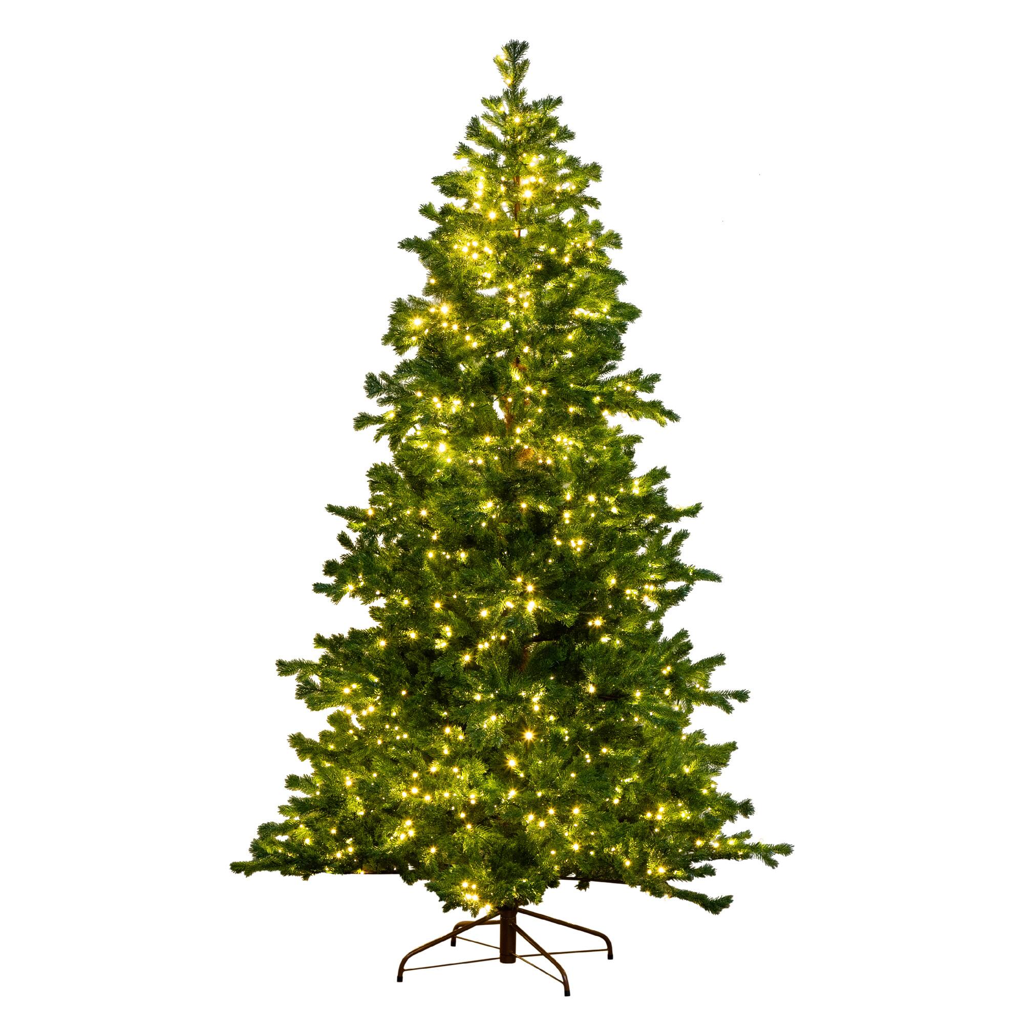 7.5ft. Pre-Lit California Spruce Artificial Christmas Tree, Color-Changing LED Lights