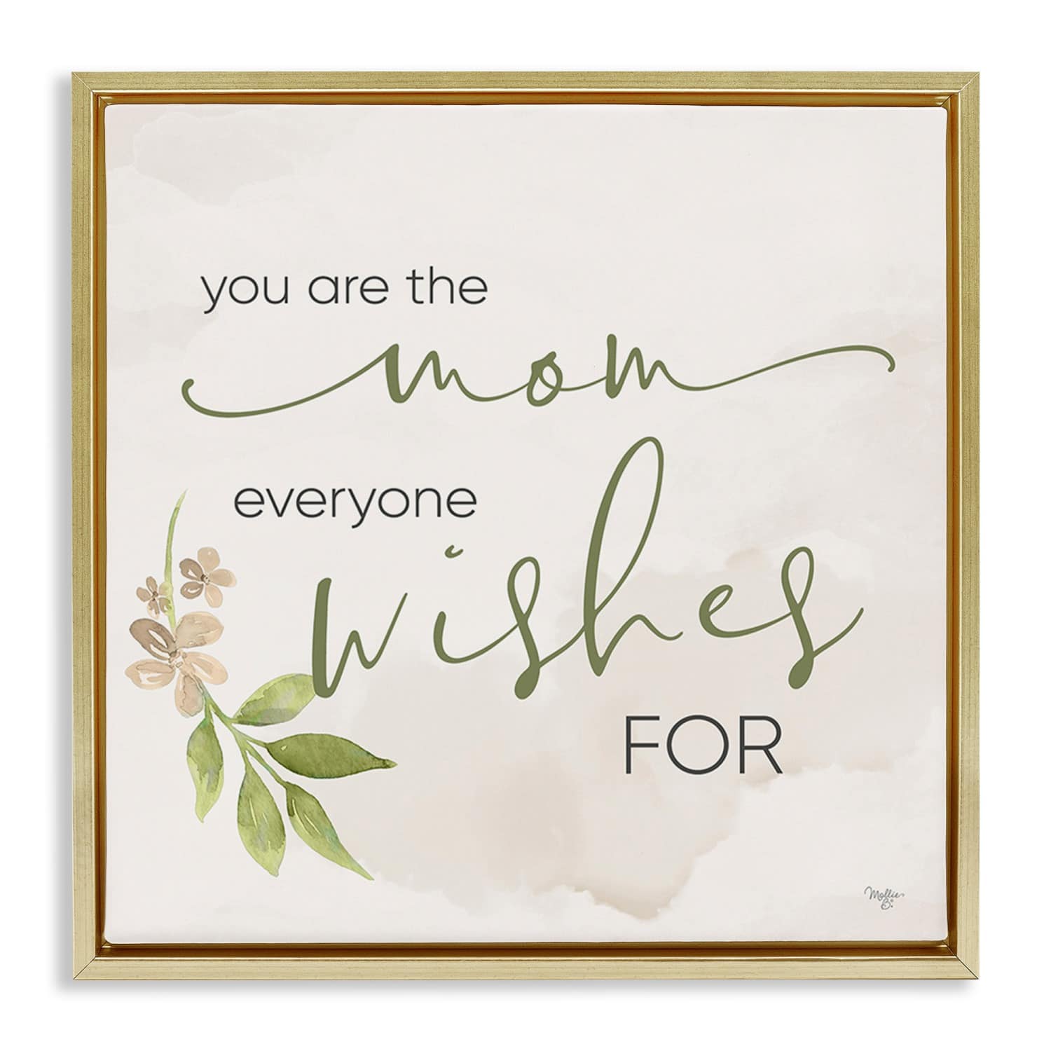 Stupell Industries Mom Everyone Wishes For Floater Framed Art