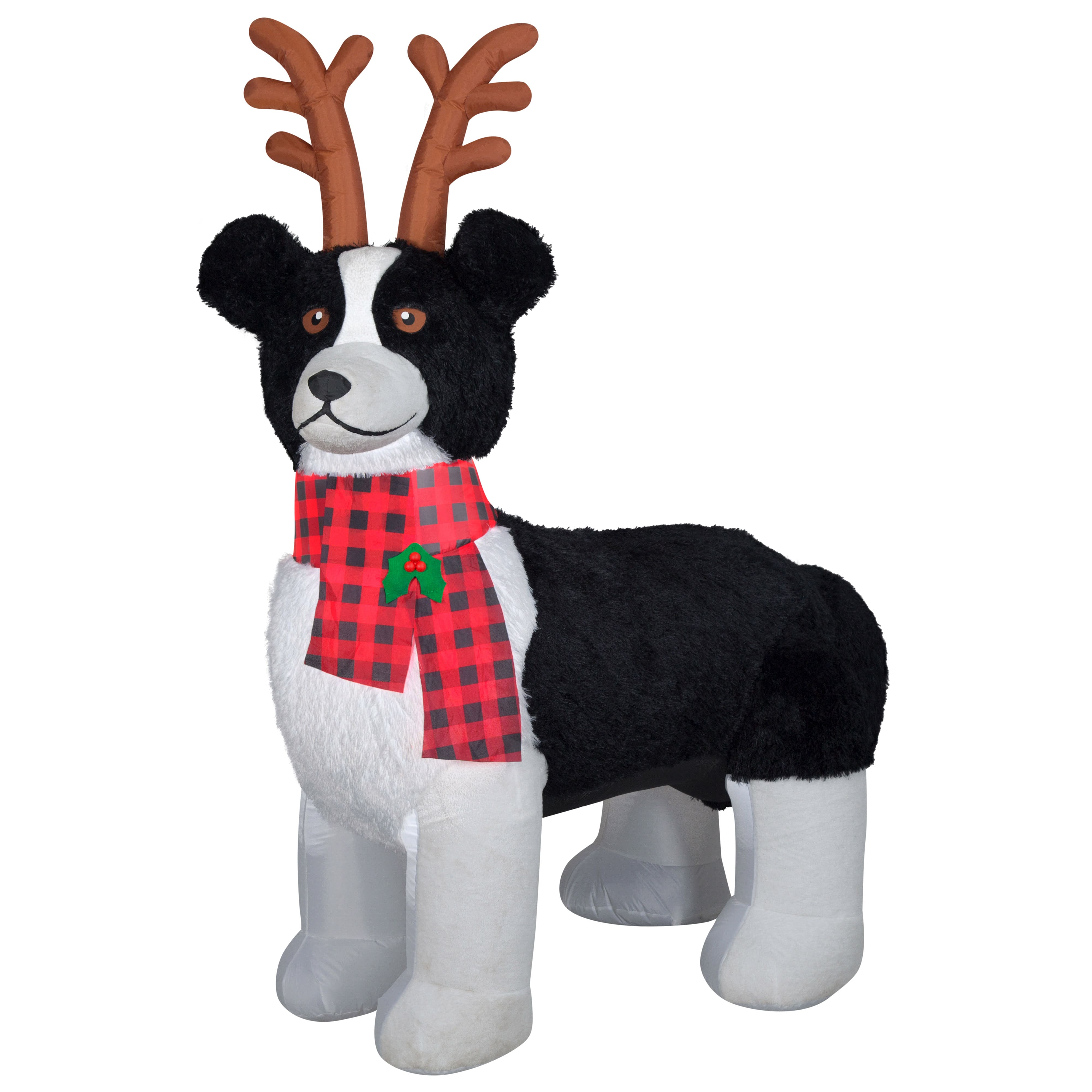 2.5ft. Airblown® Inflatable Mixed Media Border Collie Dog