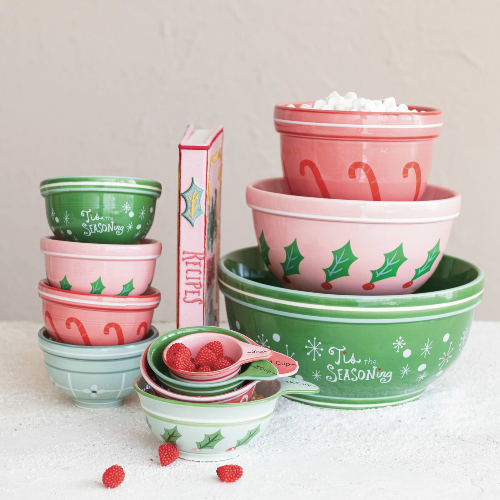 Hello Honey&#xAE; 4.5&#x22; Holiday Stoneware Bowl Set
