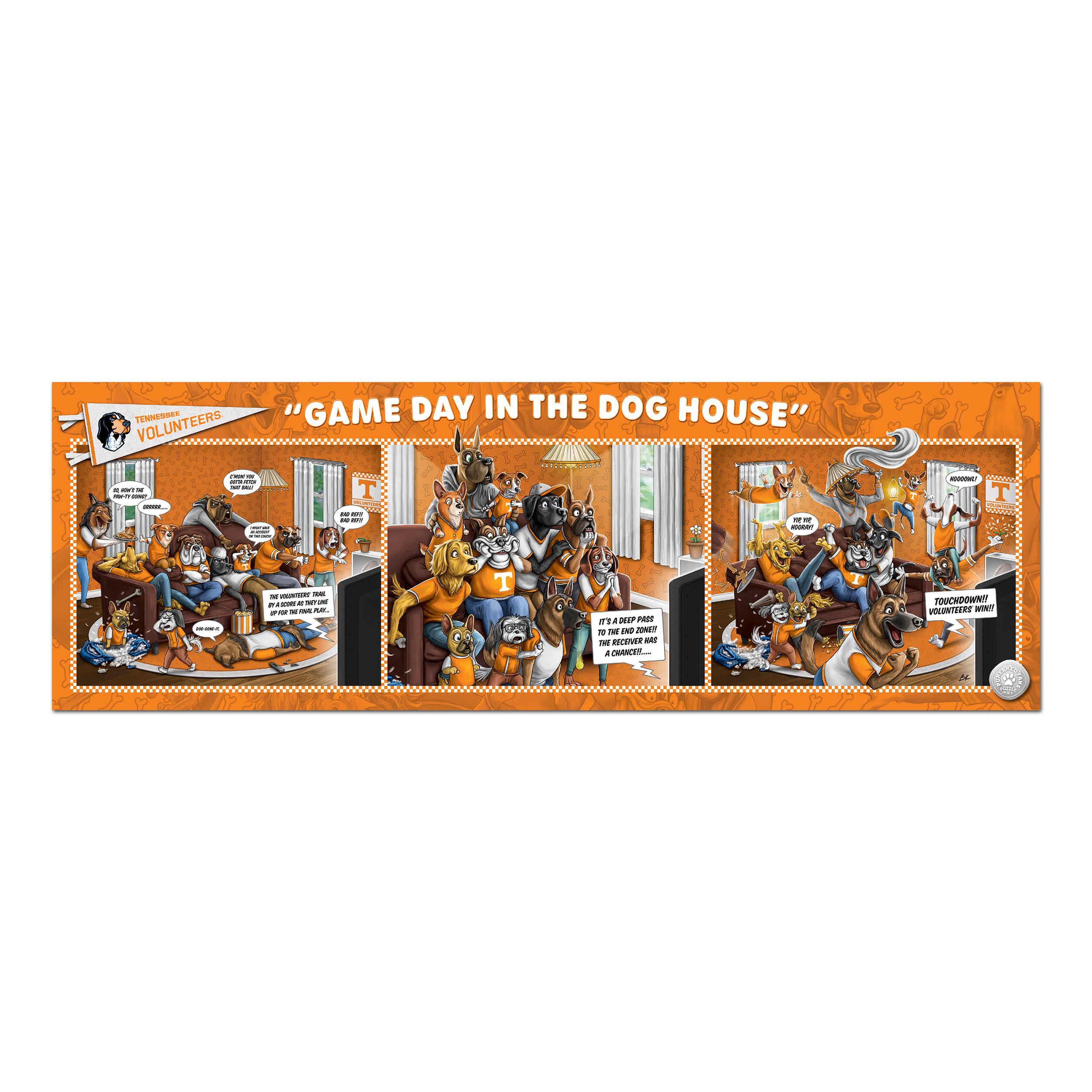 College Game Day in the Dog House 1,000 Piece Puzzle