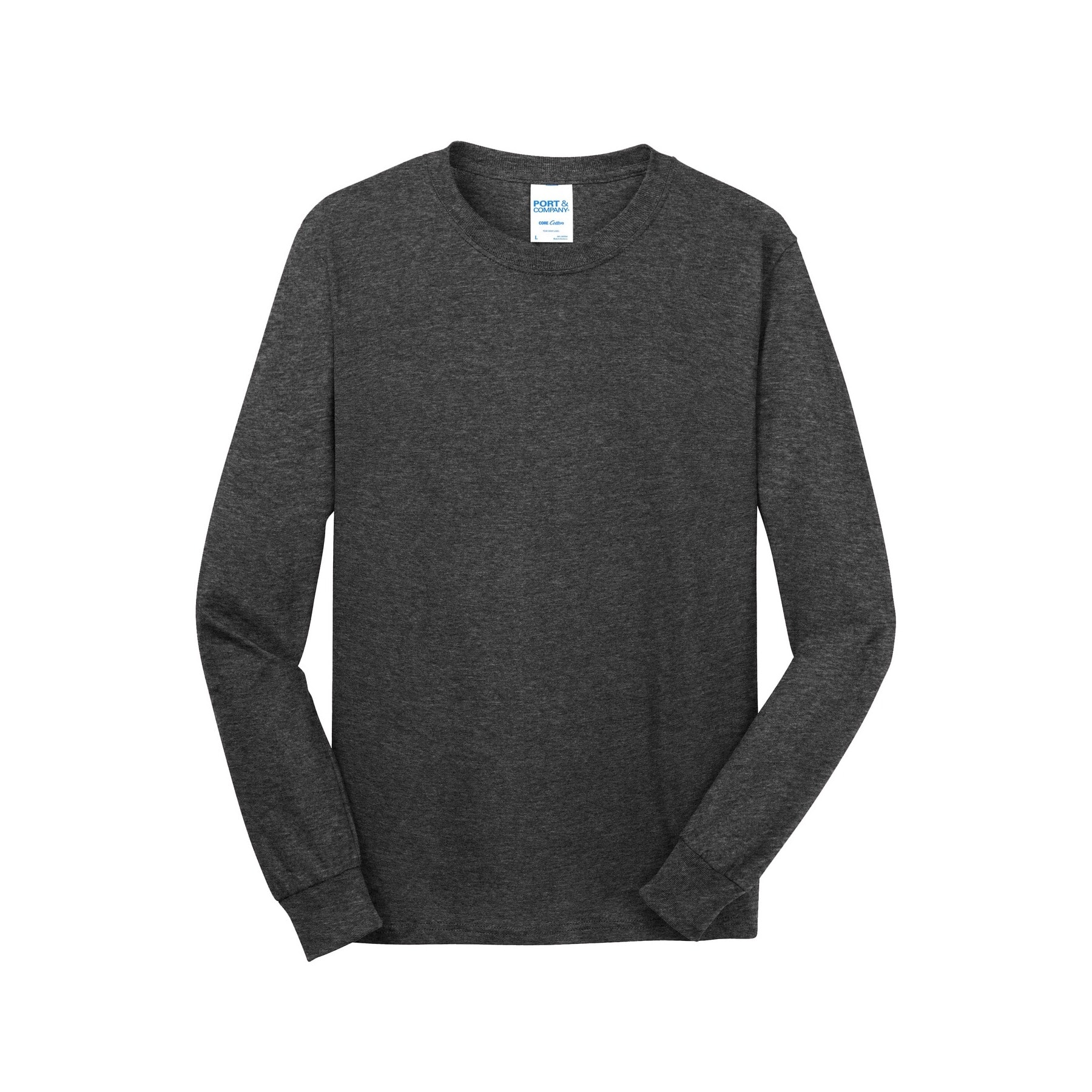 Port & Company® Core Cotton Long Sleeve Crew Neck T-Shirt