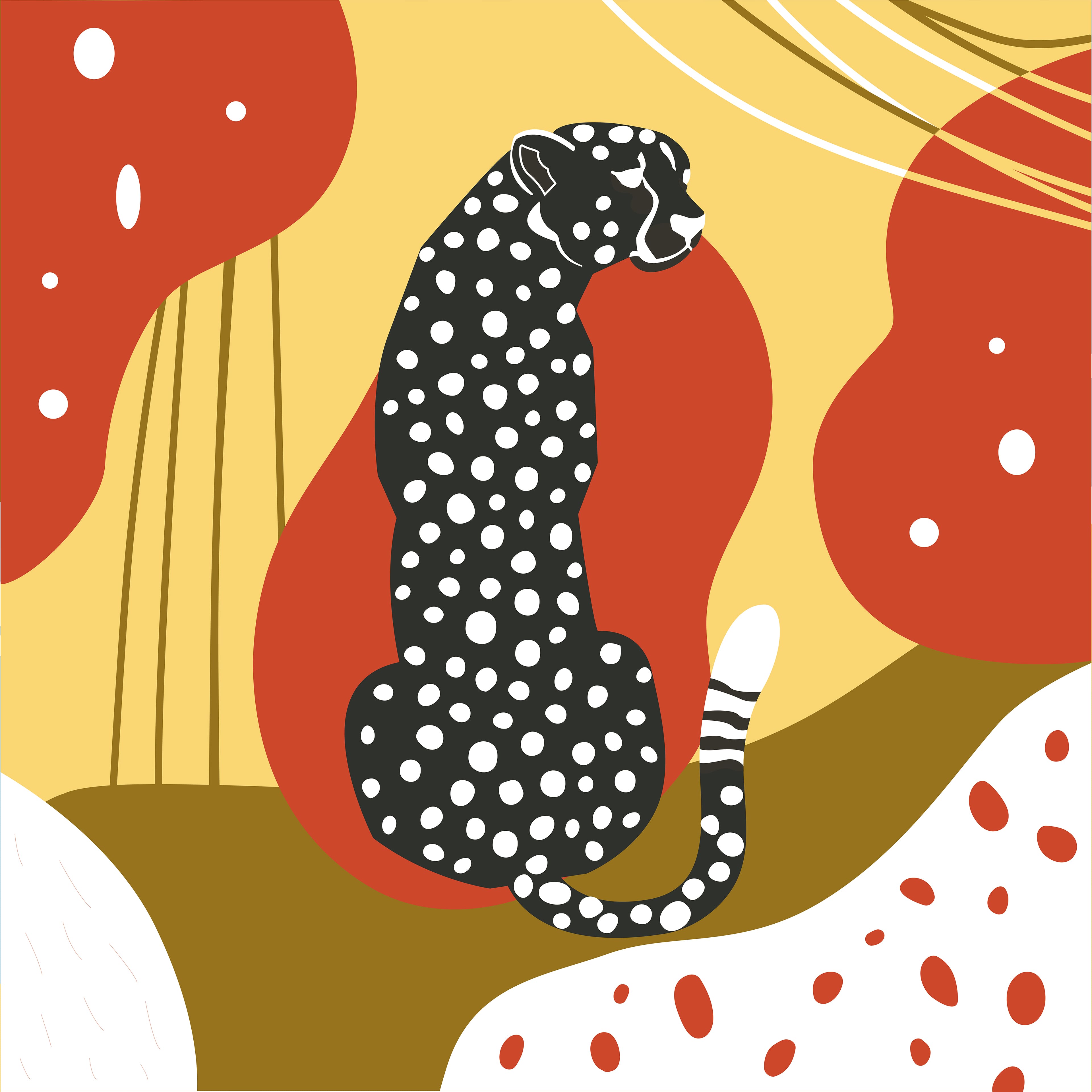 Trousse de peinture sur toile sur le thème des animaux sauvages de 10,1 cm x 10,1 cm