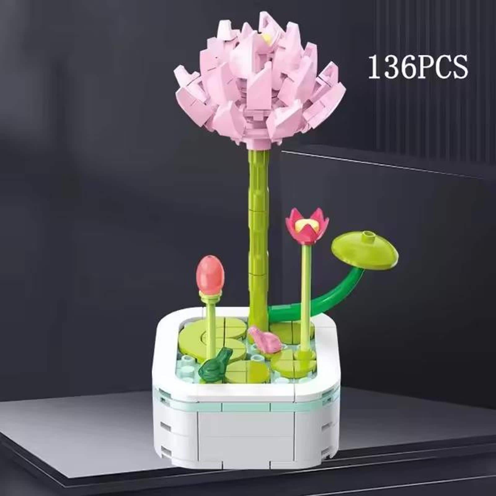 Lotus Ranunculaceae Building Brick Potted Flower