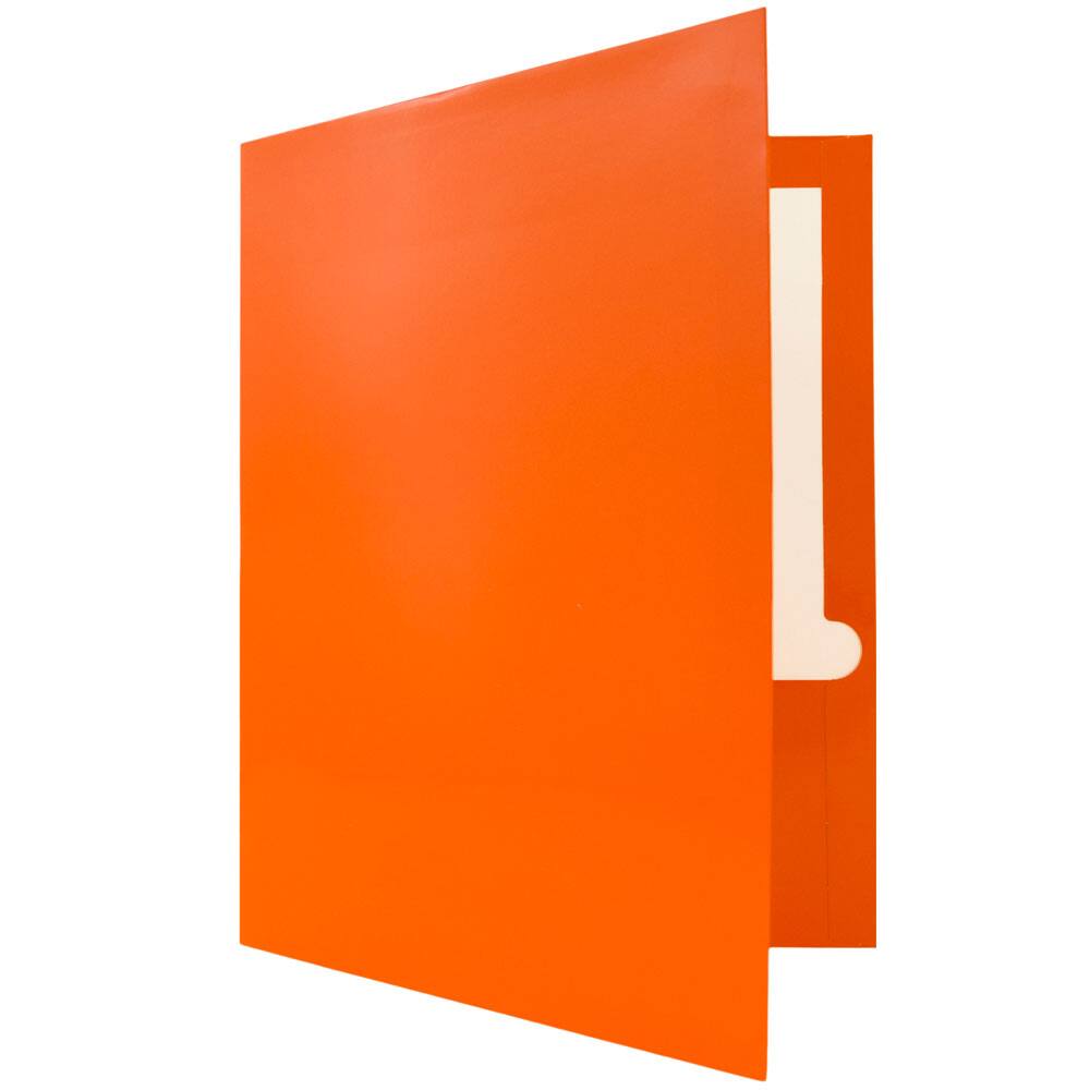 JAM Paper Laminated 2-Pocket Glossy Folders, 6ct.