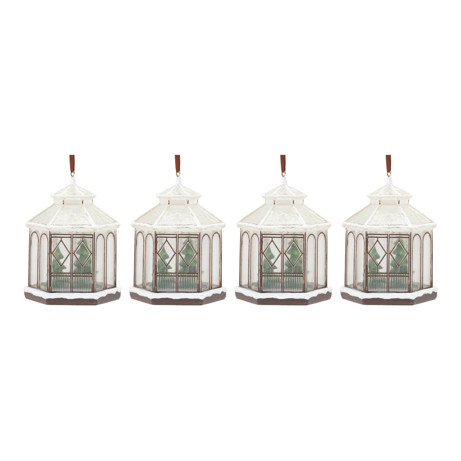 4ct. Winter Gazebo Ornament