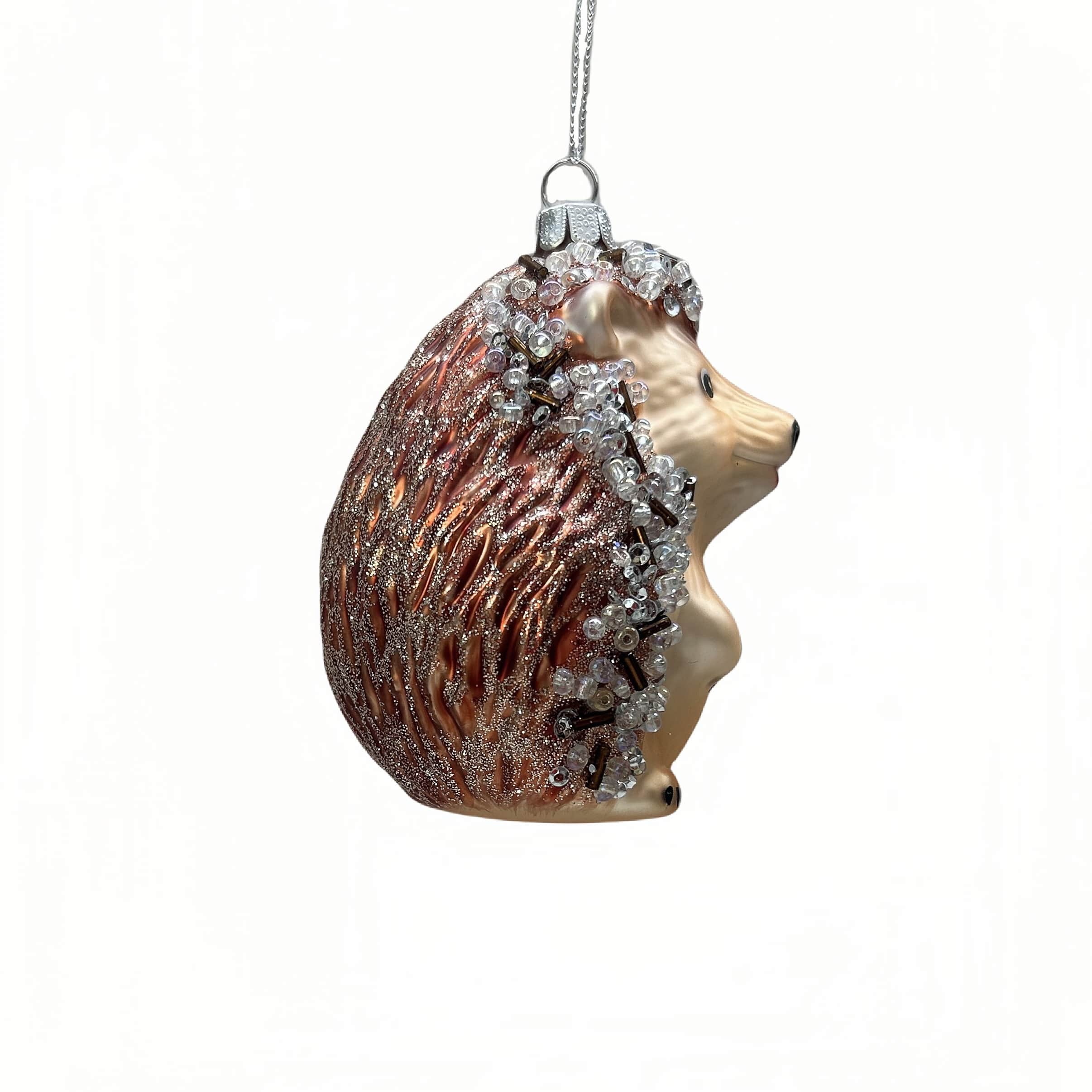 3.75&#x22; Bejeweled Hedgehog Glass Ornament by Ashland&#xAE;