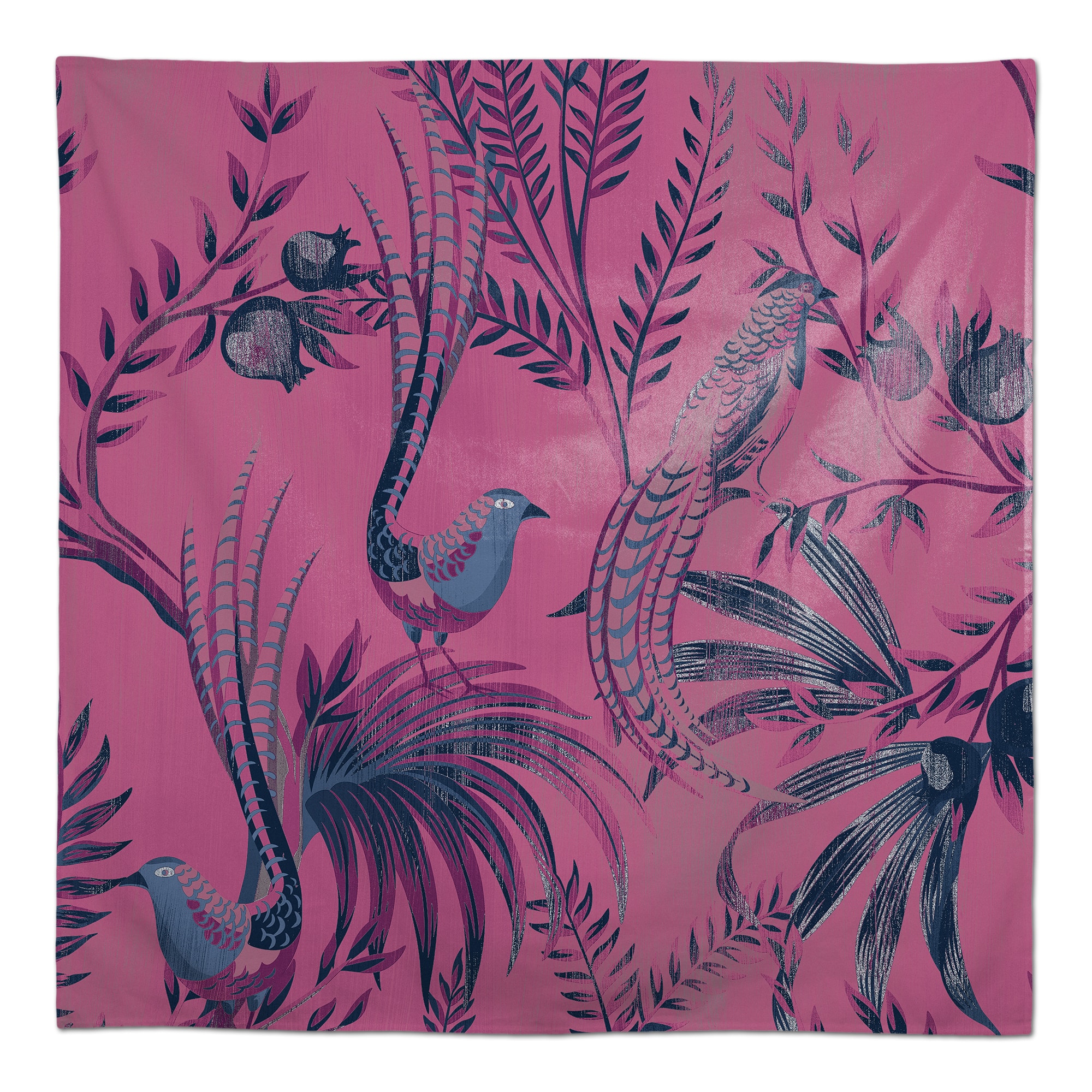 Peacock Pattern 58" x 58" Tablecloth