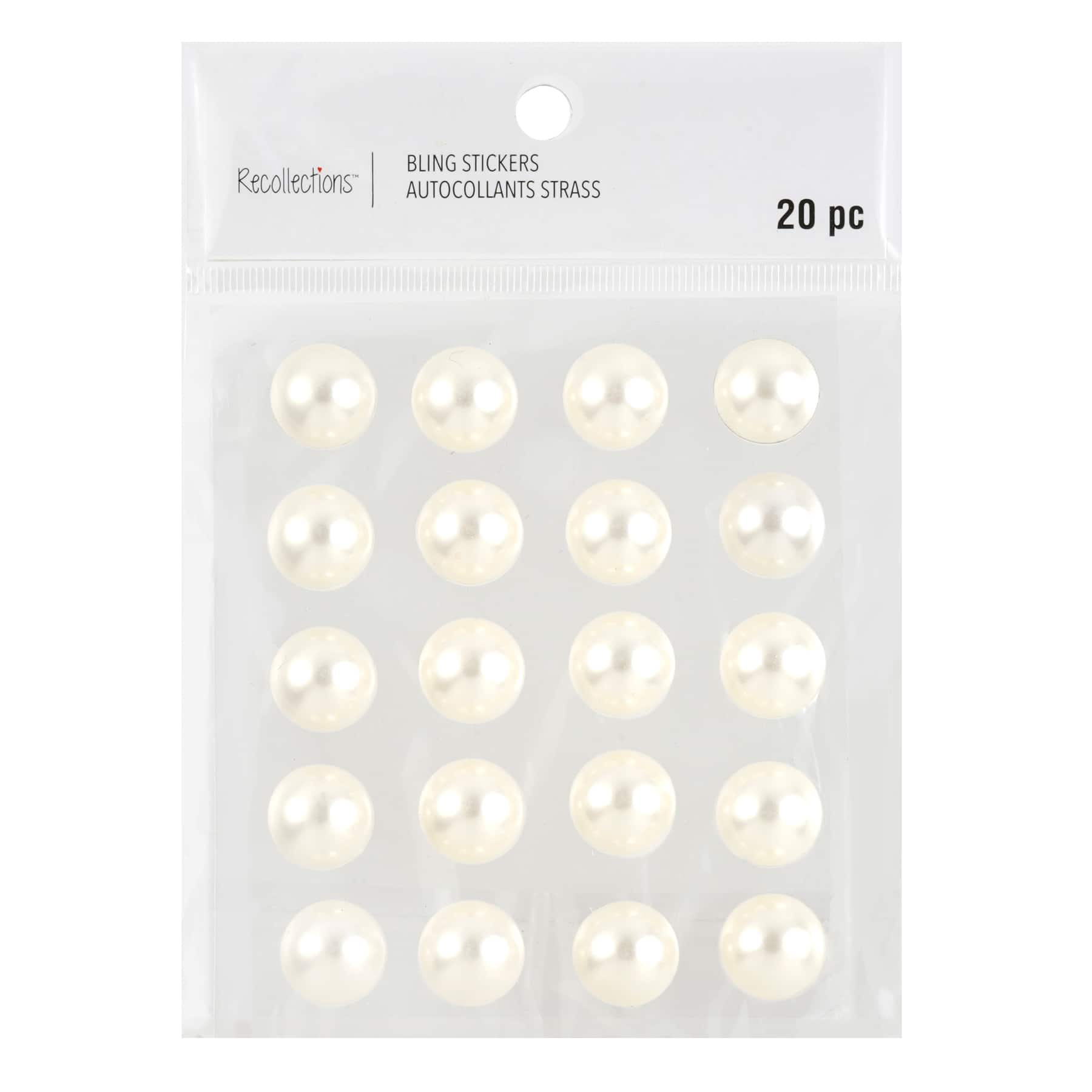 12 Packs: 20 ct. (240 total) 16mm Pearl Stickers by Recollections™