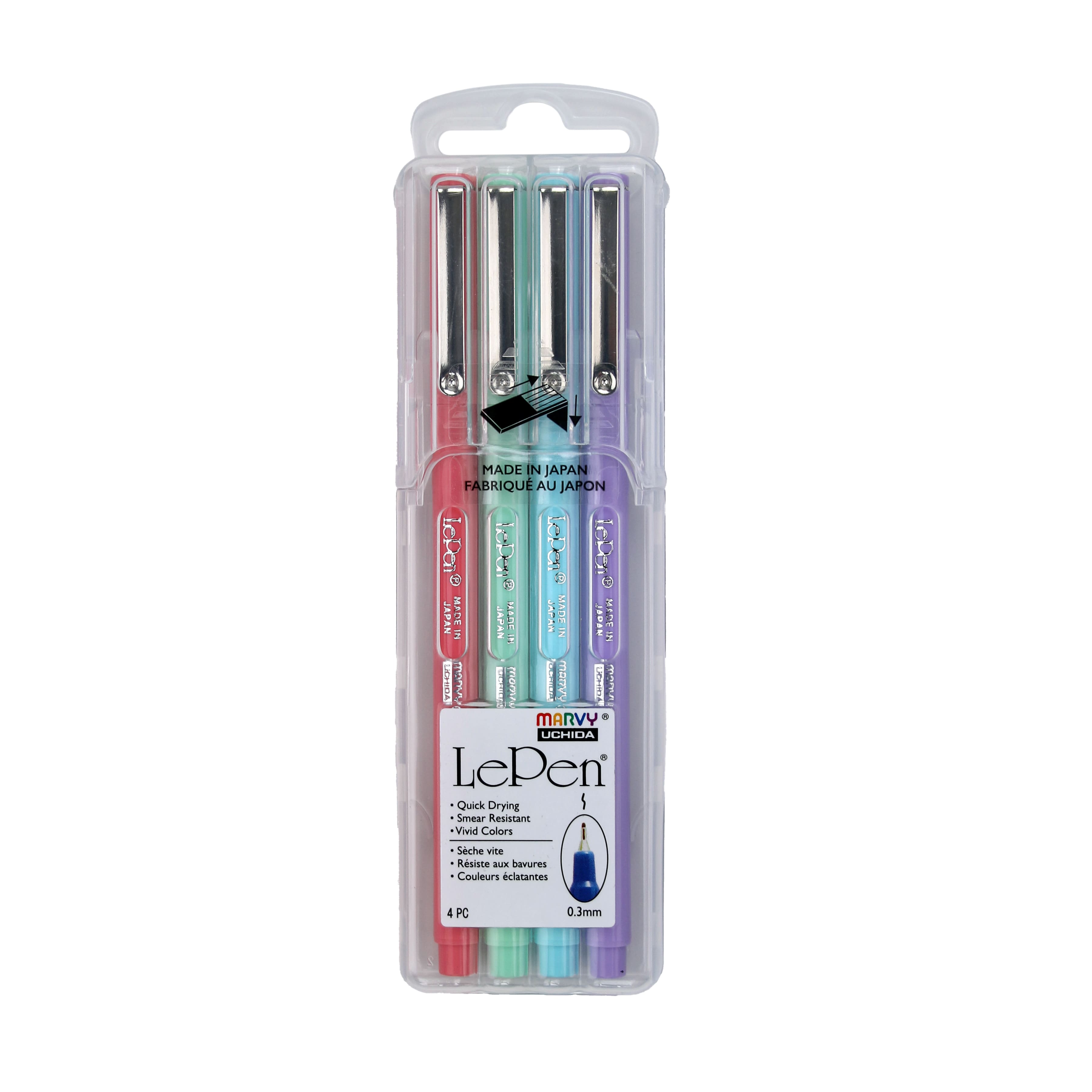 Marvy&#xAE; Uchida LePen&#xAE; Extra Fine 4 Pastel Pen Set