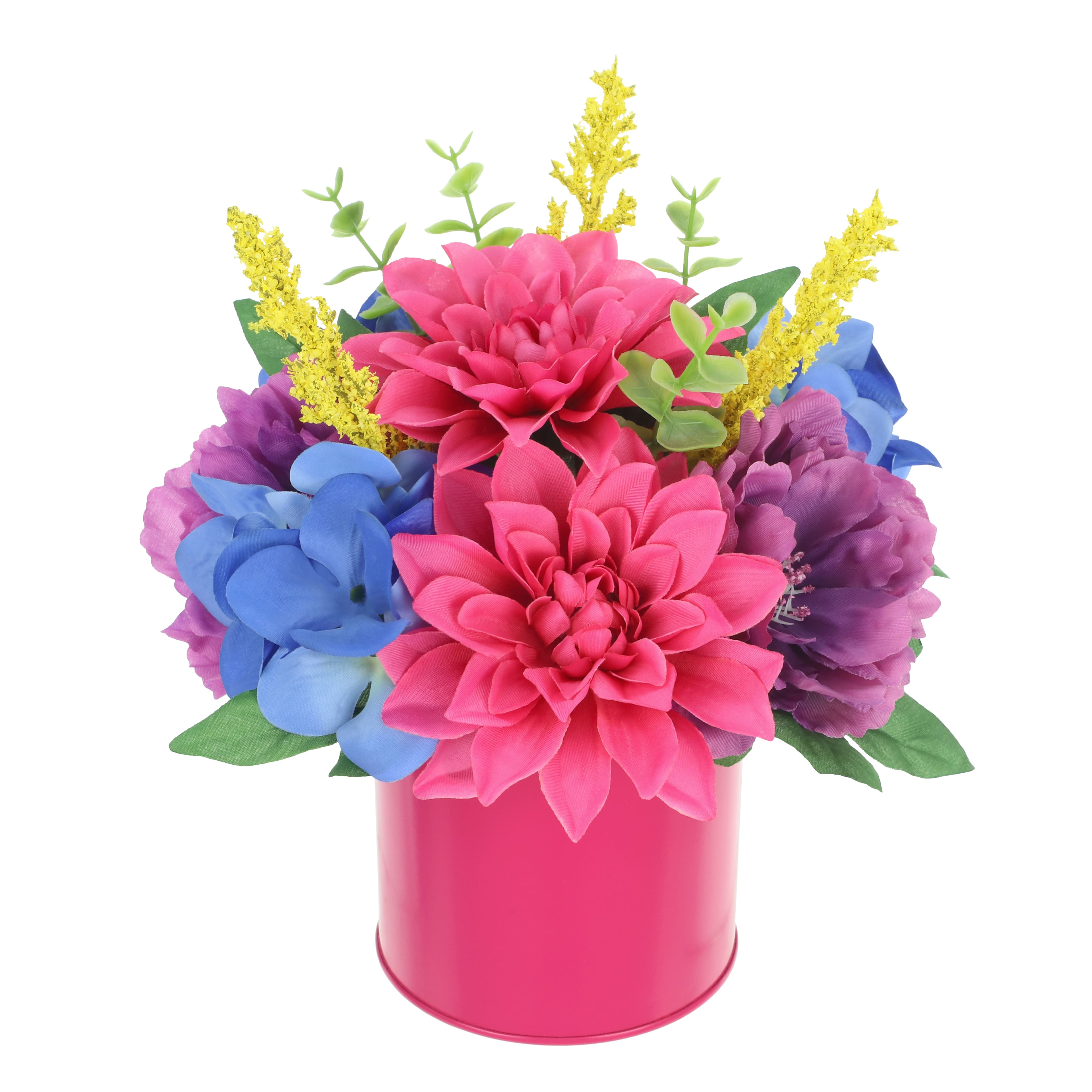 8&#x22; Dahlia, Hydrangea &#x26; Peony Arrangement in Pink Container by Ashland&#xAE;