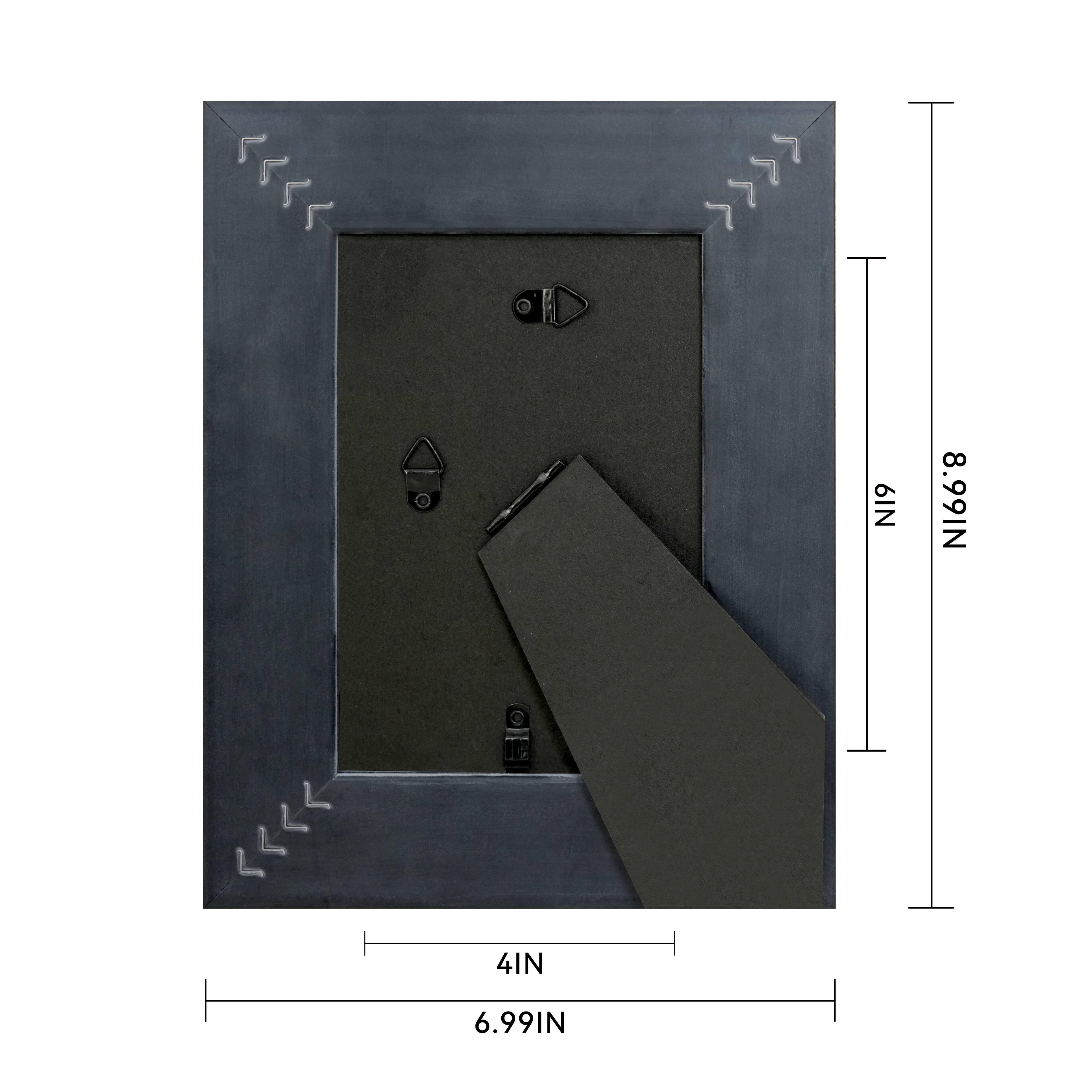 Safari 4" x 6" White & Gold Rhombus Embossed Frame by Ashland®