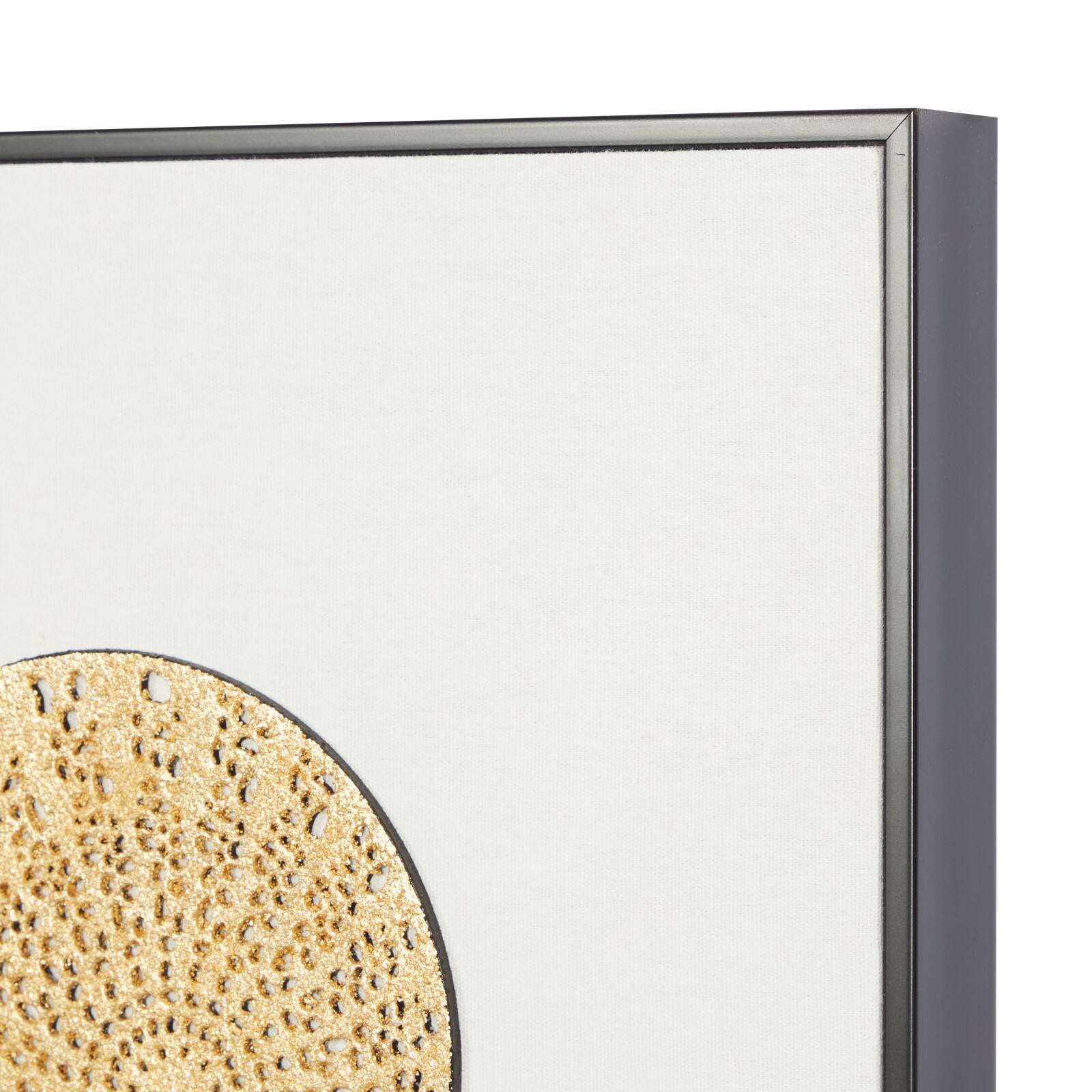 White Canvas Contemporary Wall Art, 40&#x22; x 30&#x22; x 1&#x22;