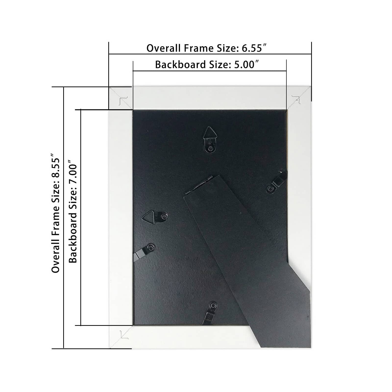 Simply Essentials™ 5' x 7" White & Natural Two-Tone Frame by Studio Décor®