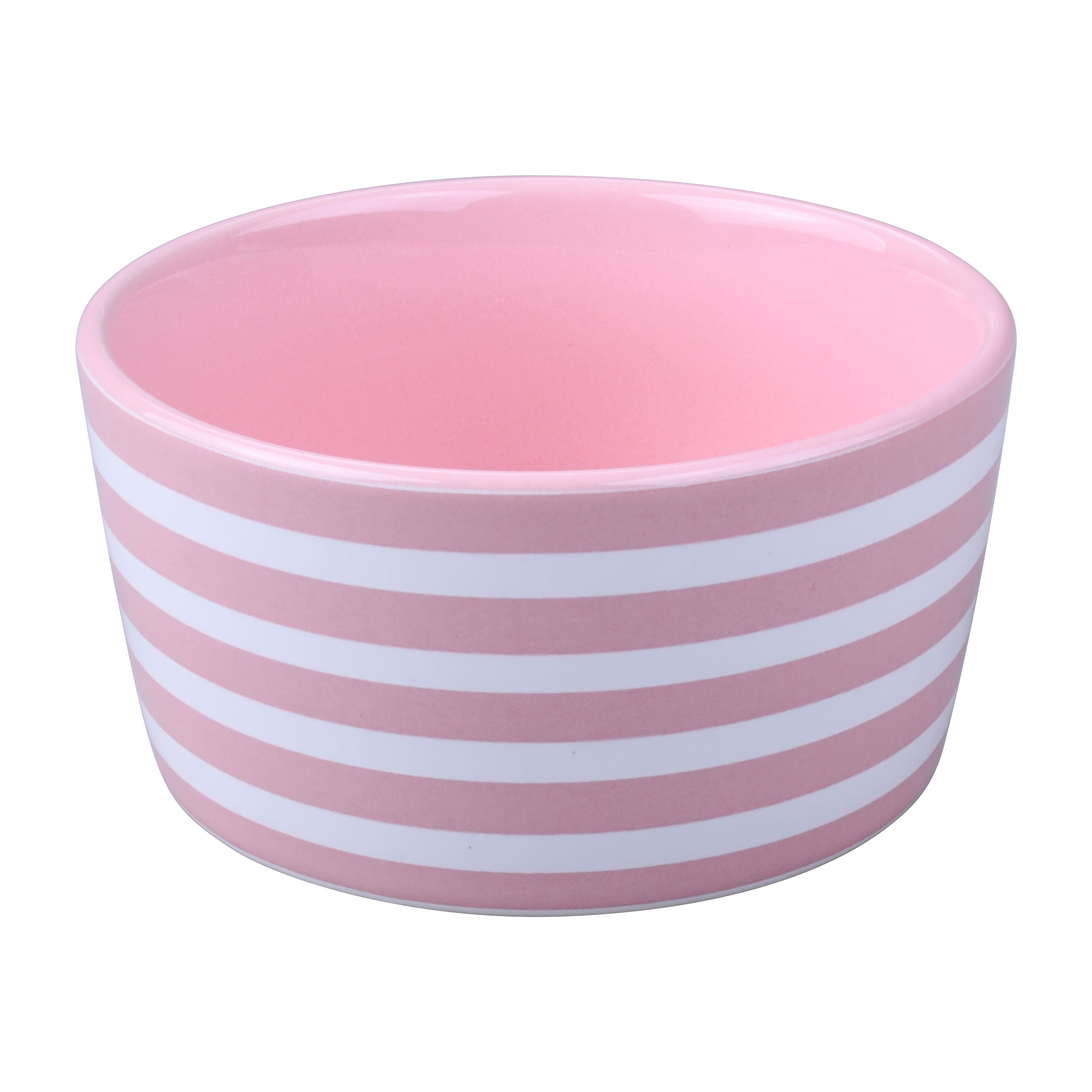 Easter Pink Stripes Ceramic Ramekin by Celebrate It&#xAE;
