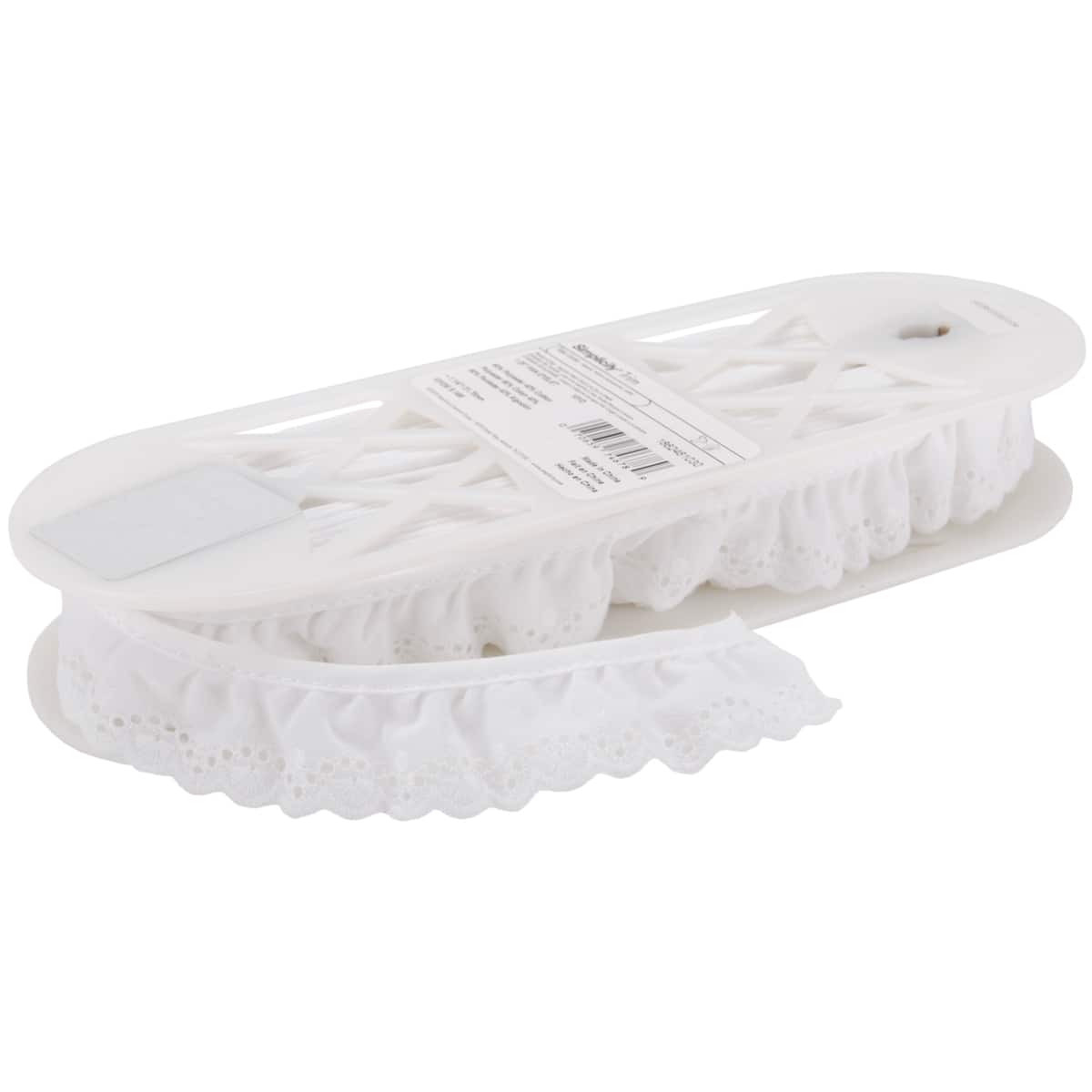 Wrights White Simplicity Fan Eyelet