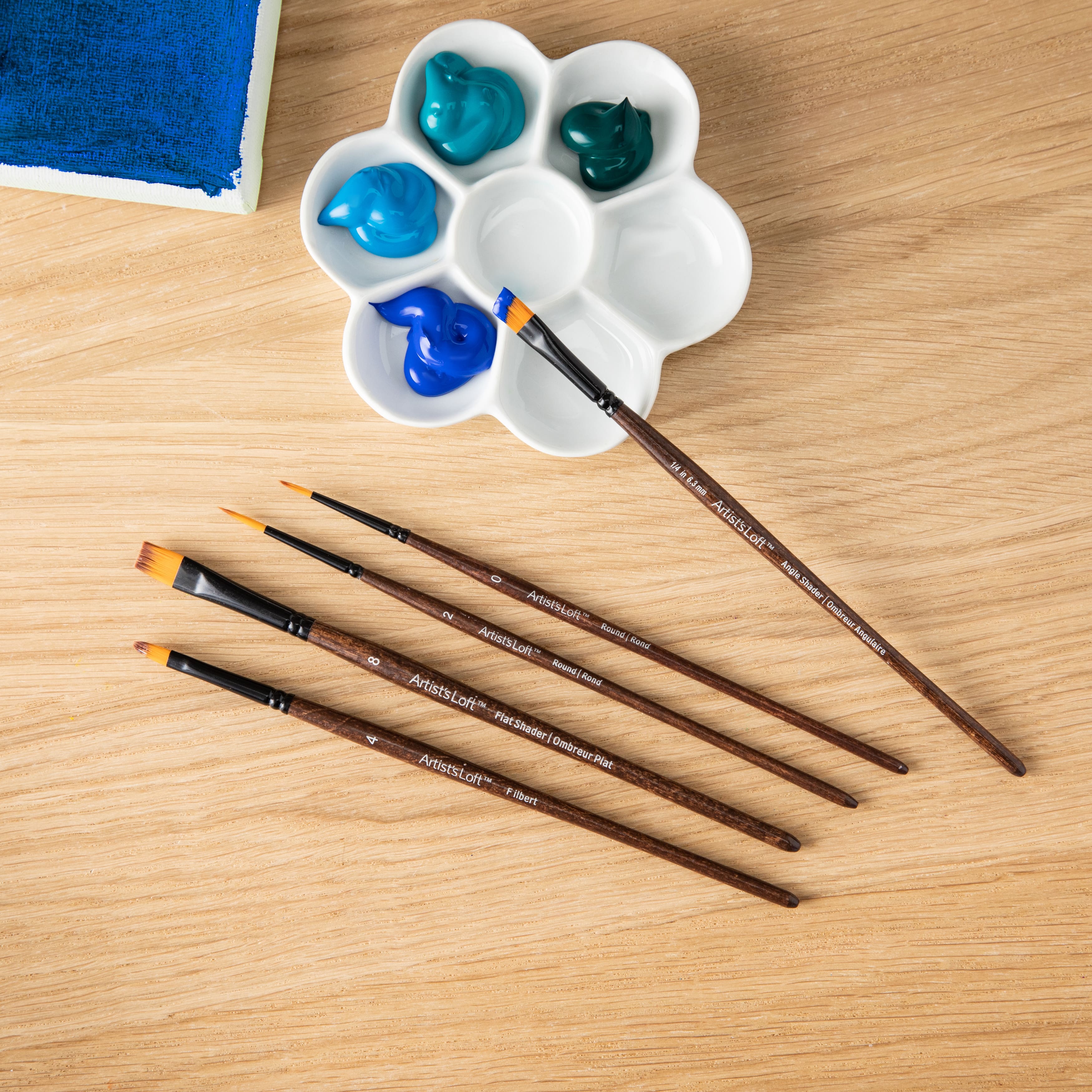12 Pack: Golden Synthetic Acrylic Brush Set by Artist's Loft™