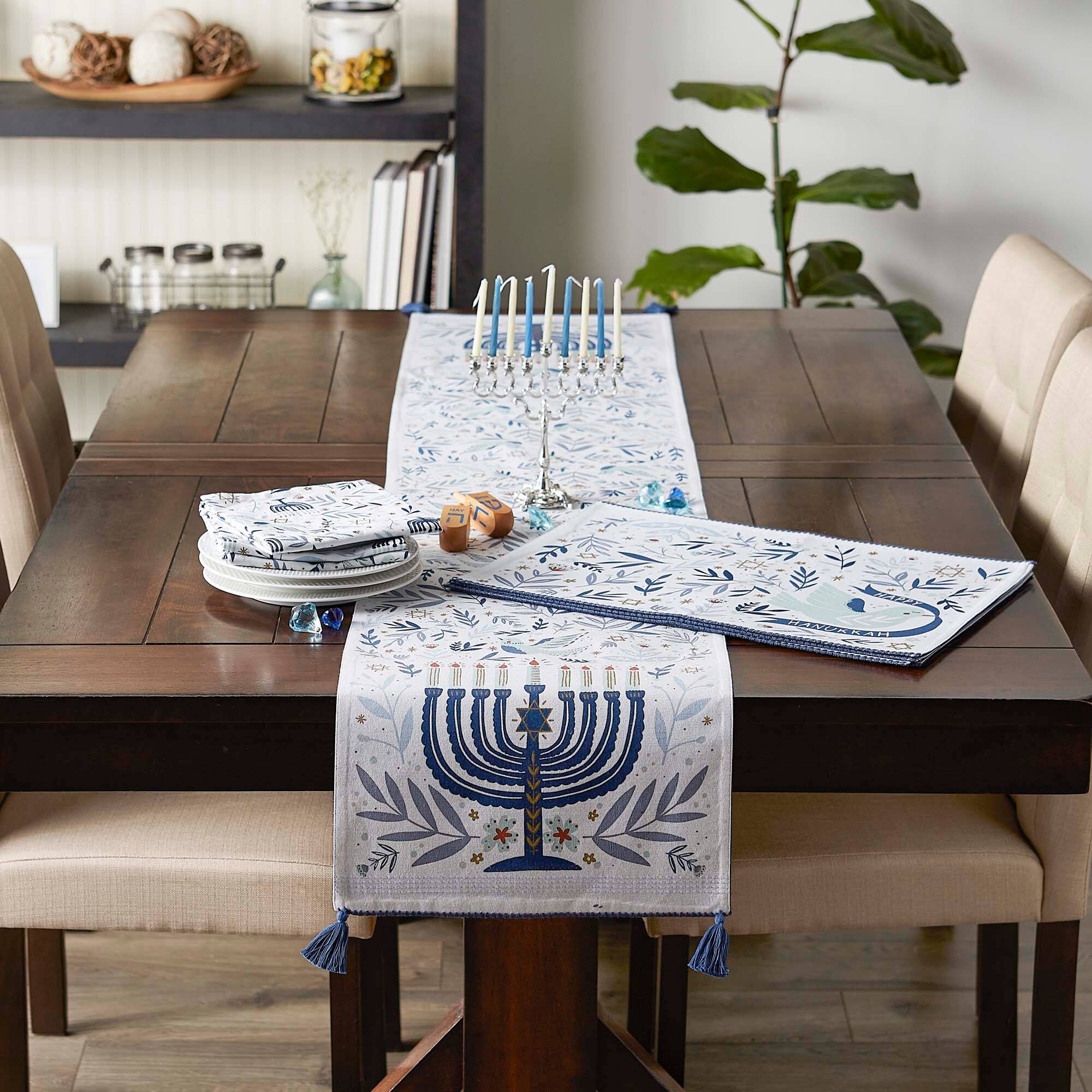 DII® Hanukkah Blessings Printed Napkin Set