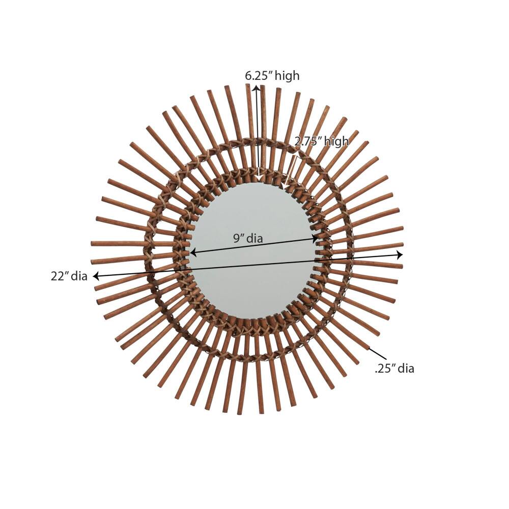 Household Essentials 22" Decorative Wall Mirror