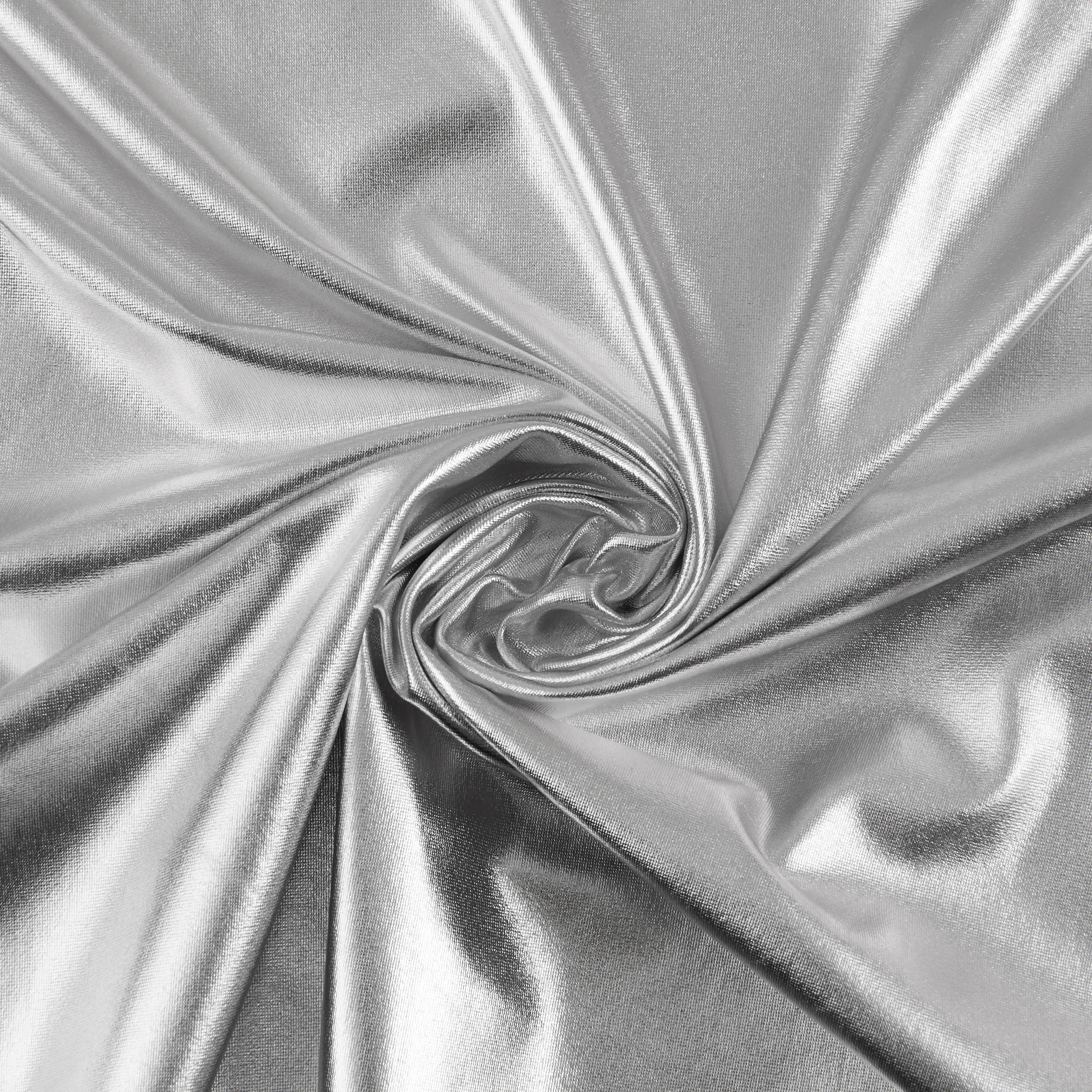 Cosplay by Yaya Han Metallic Silver 4-Way Stretch Fabric