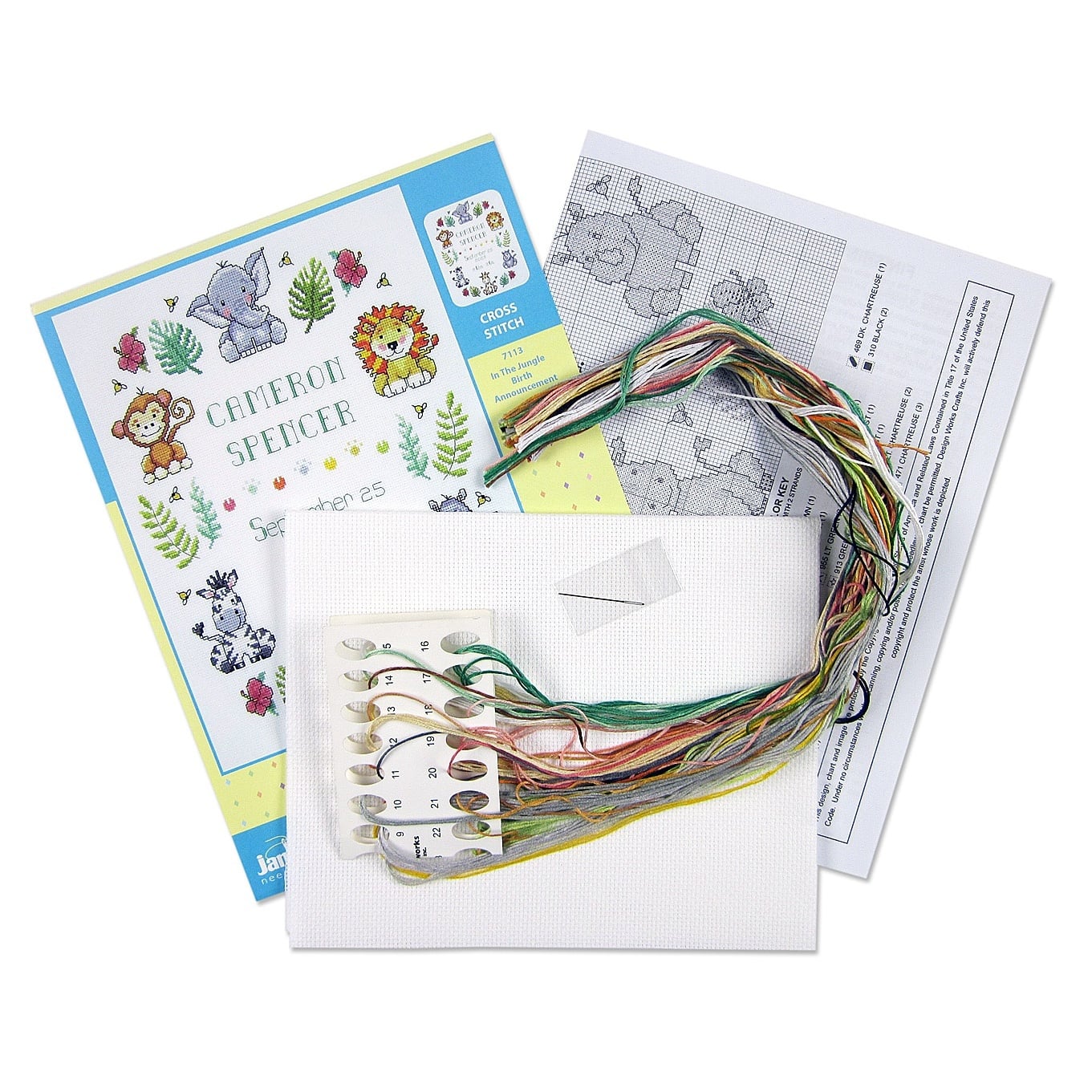 Design Works&#x2122; In the Jungle Counted Cross Stitch Kit