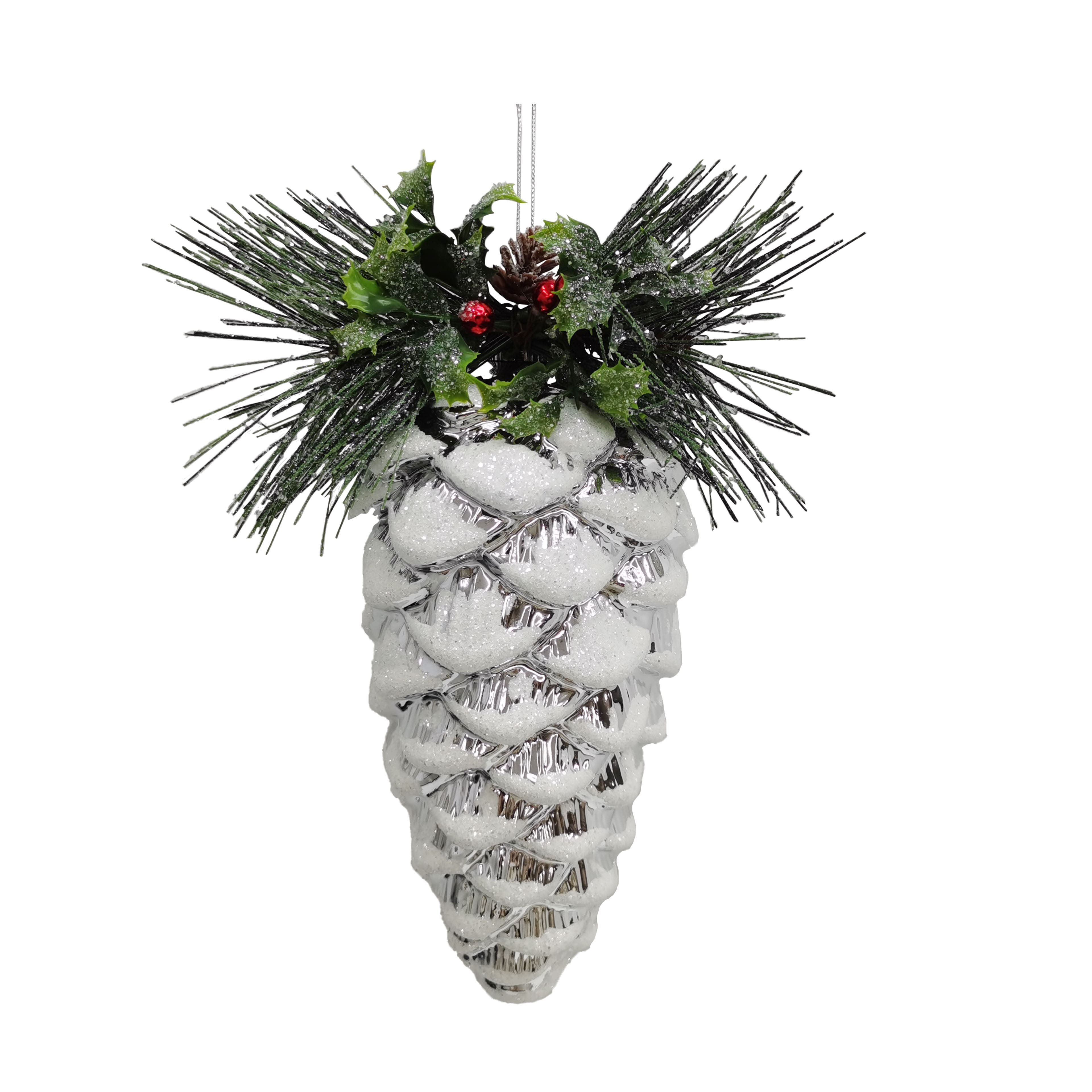 12&#x22; Glitter Frosted Pinecone Ornament by Ashland&#xAE;