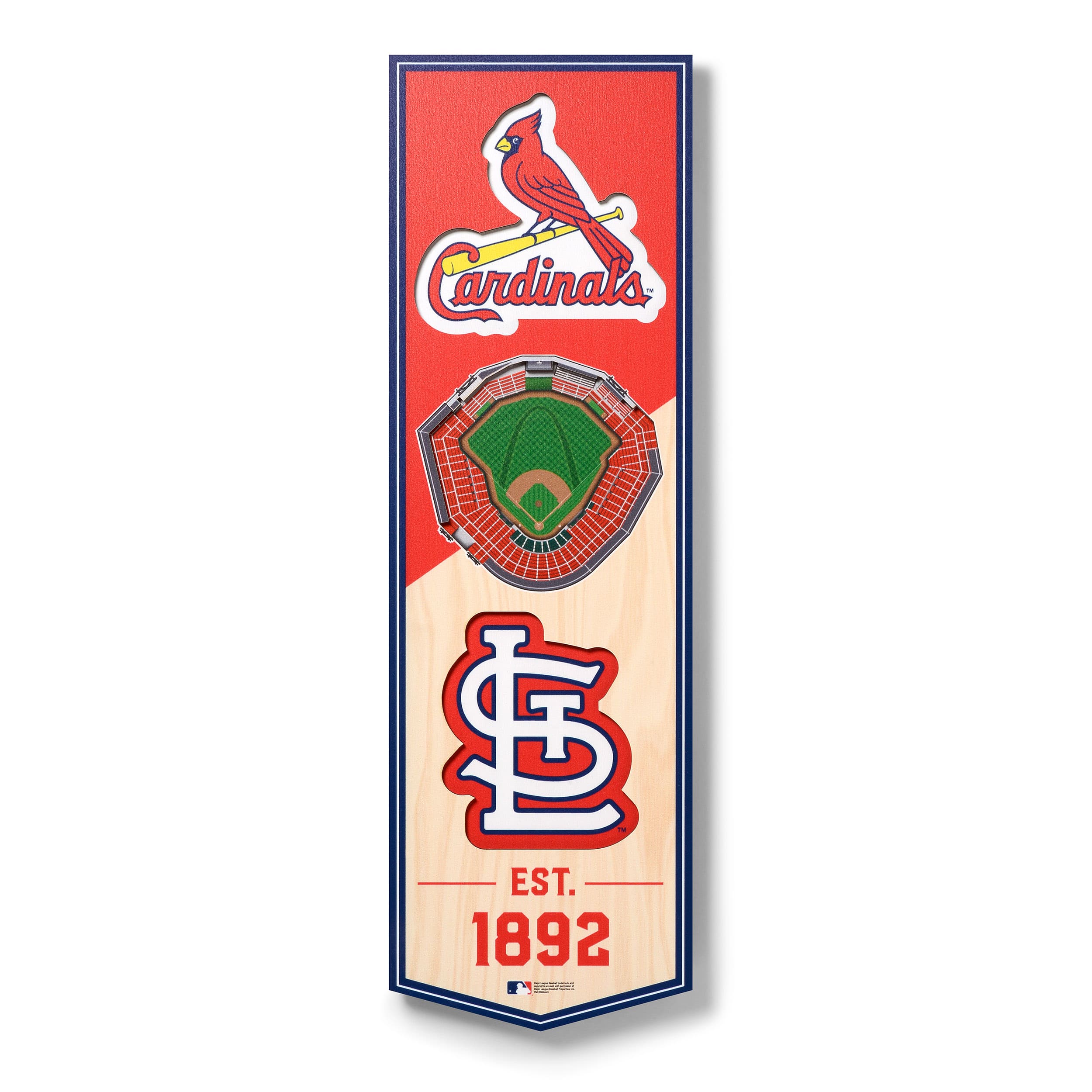 MLB 6" x 19" 3D StadiumView Banner