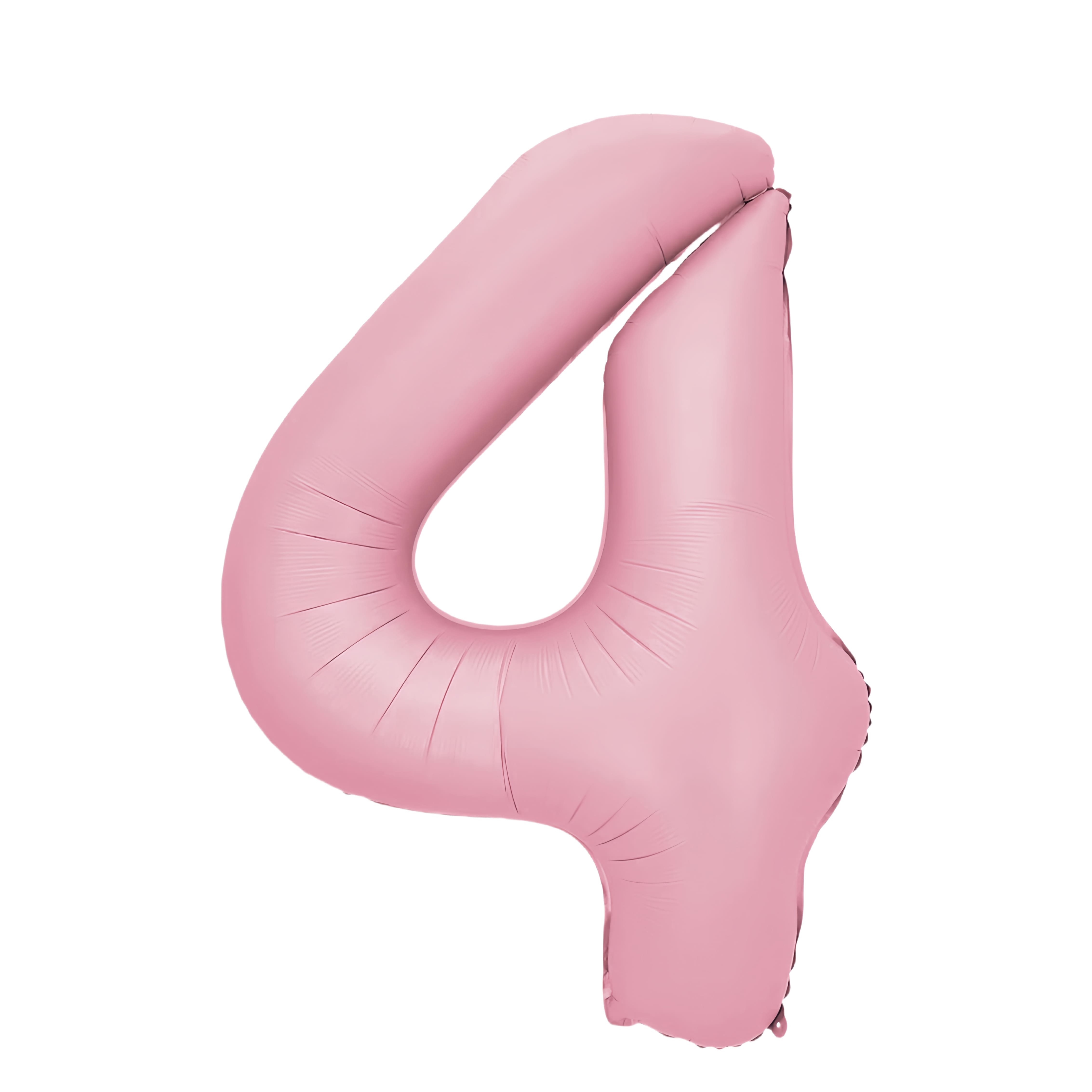 34&#x22; Light Pink Number Foil Balloon