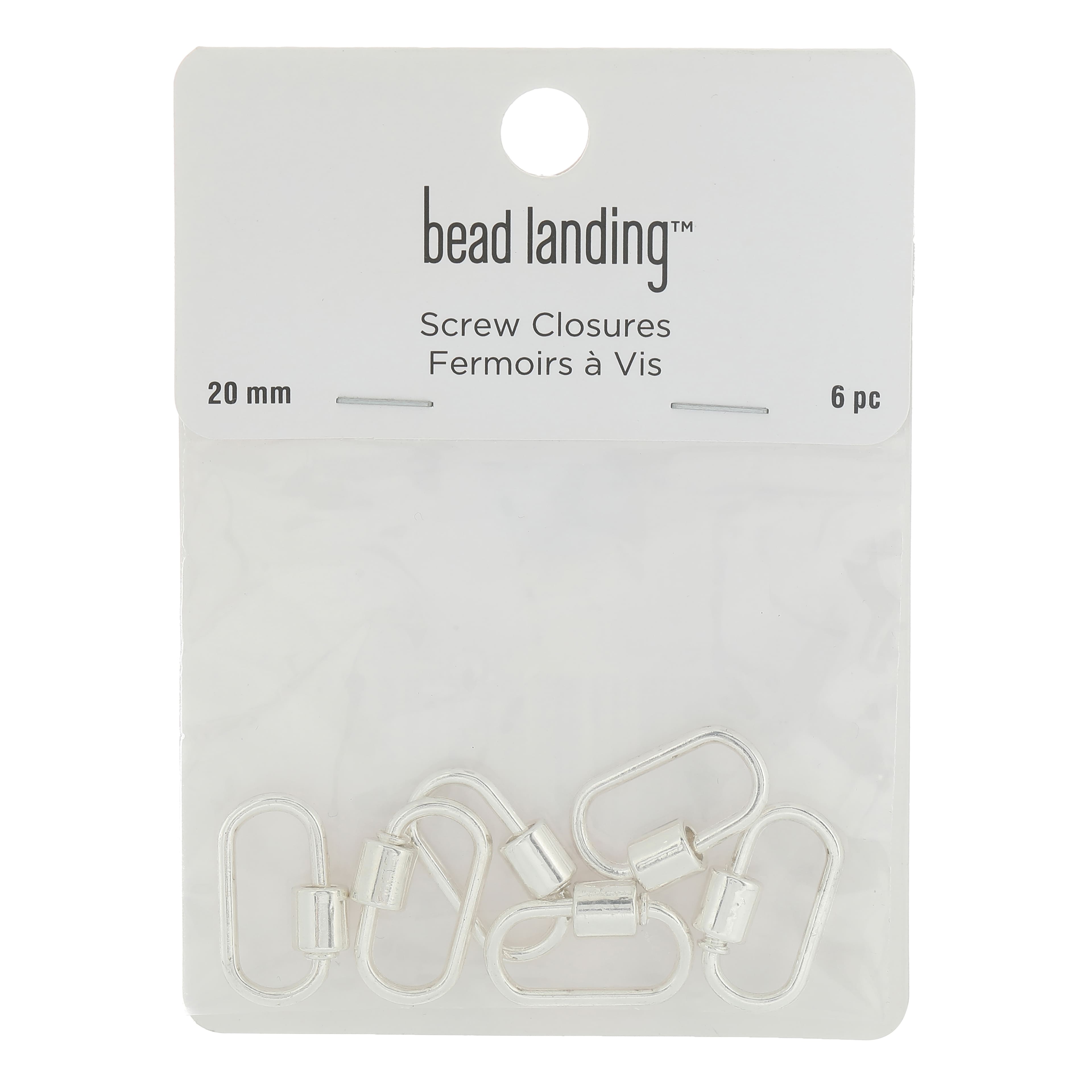 12 Packs: 6 ct. (72 total) 20mm Carabiner Screw Closures by Bead Landing&#x2122;