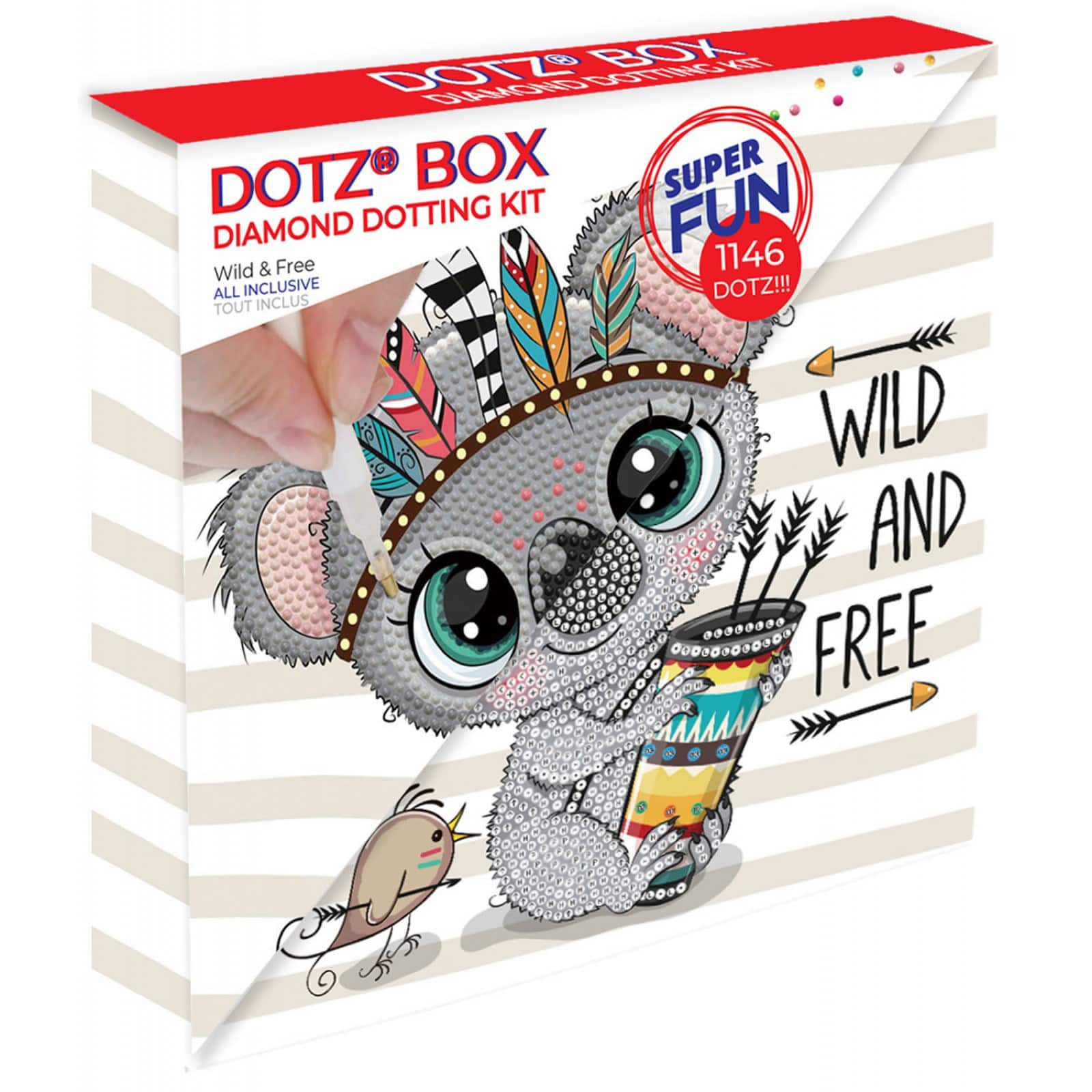 Diamond Dotz&#xAE; Wild &#x26; Free Diamond Box Painting Kit