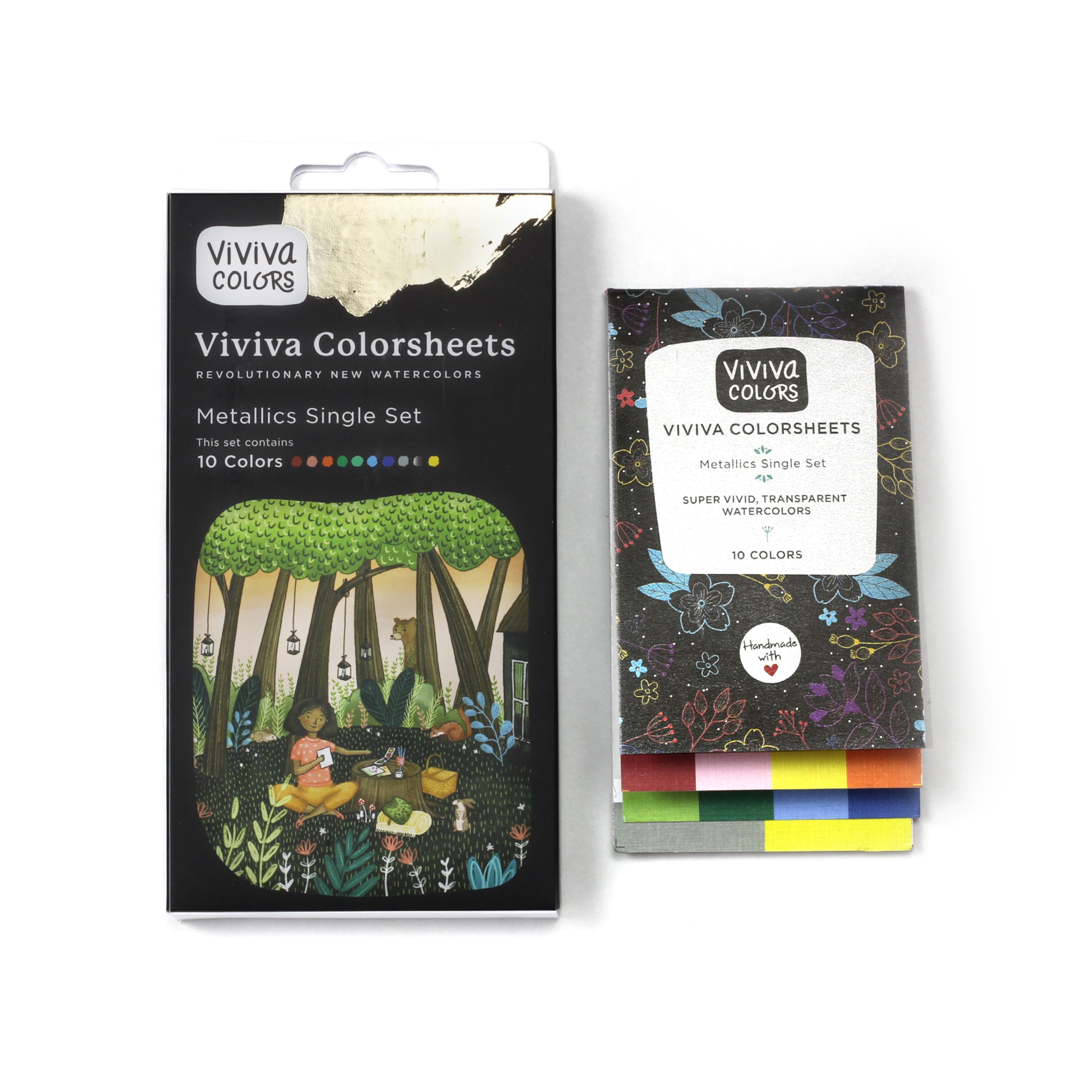 Viviva Colorsheets 10 Color Metallic Set