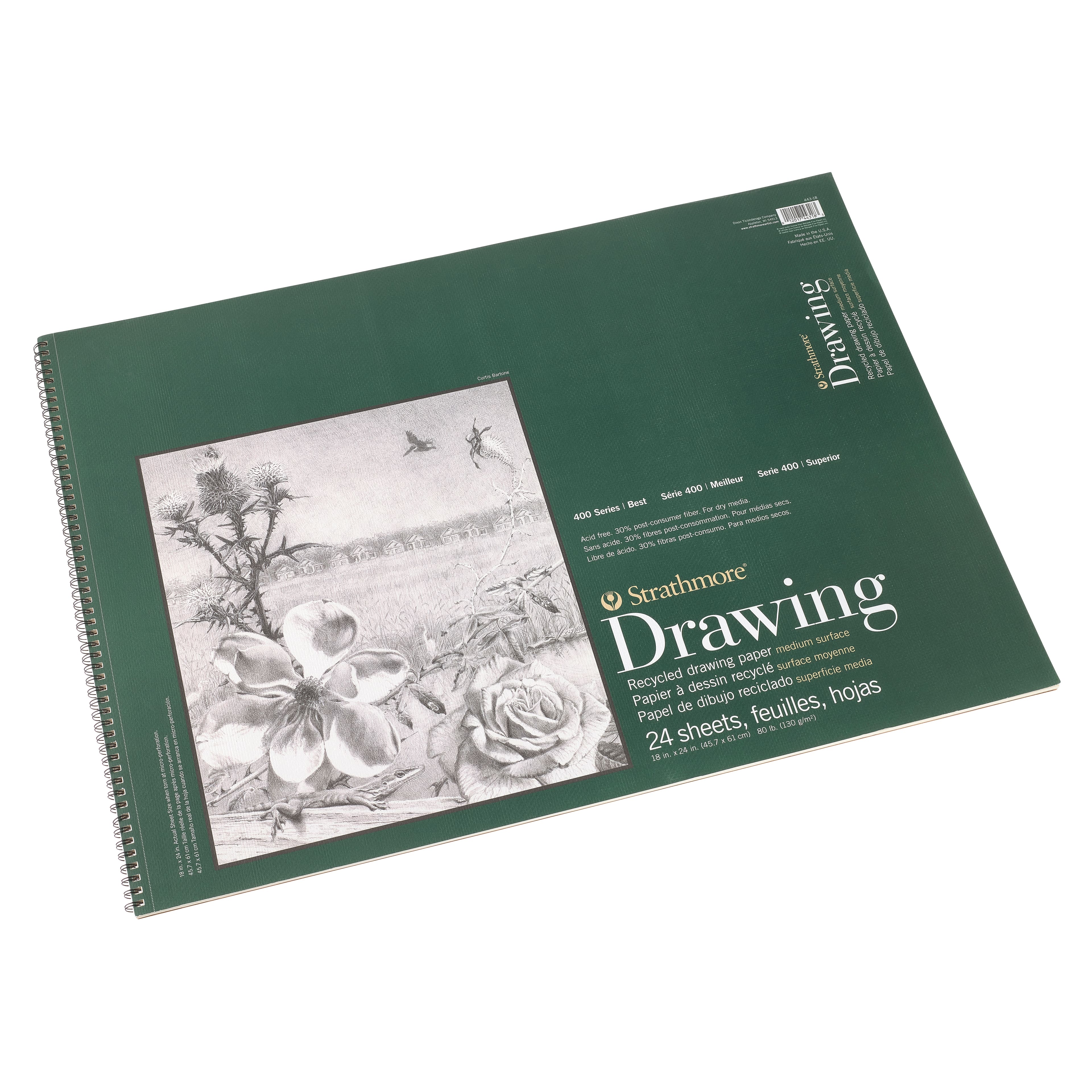 Strathmore® 400 Series Recycled Drawing Paper Pad