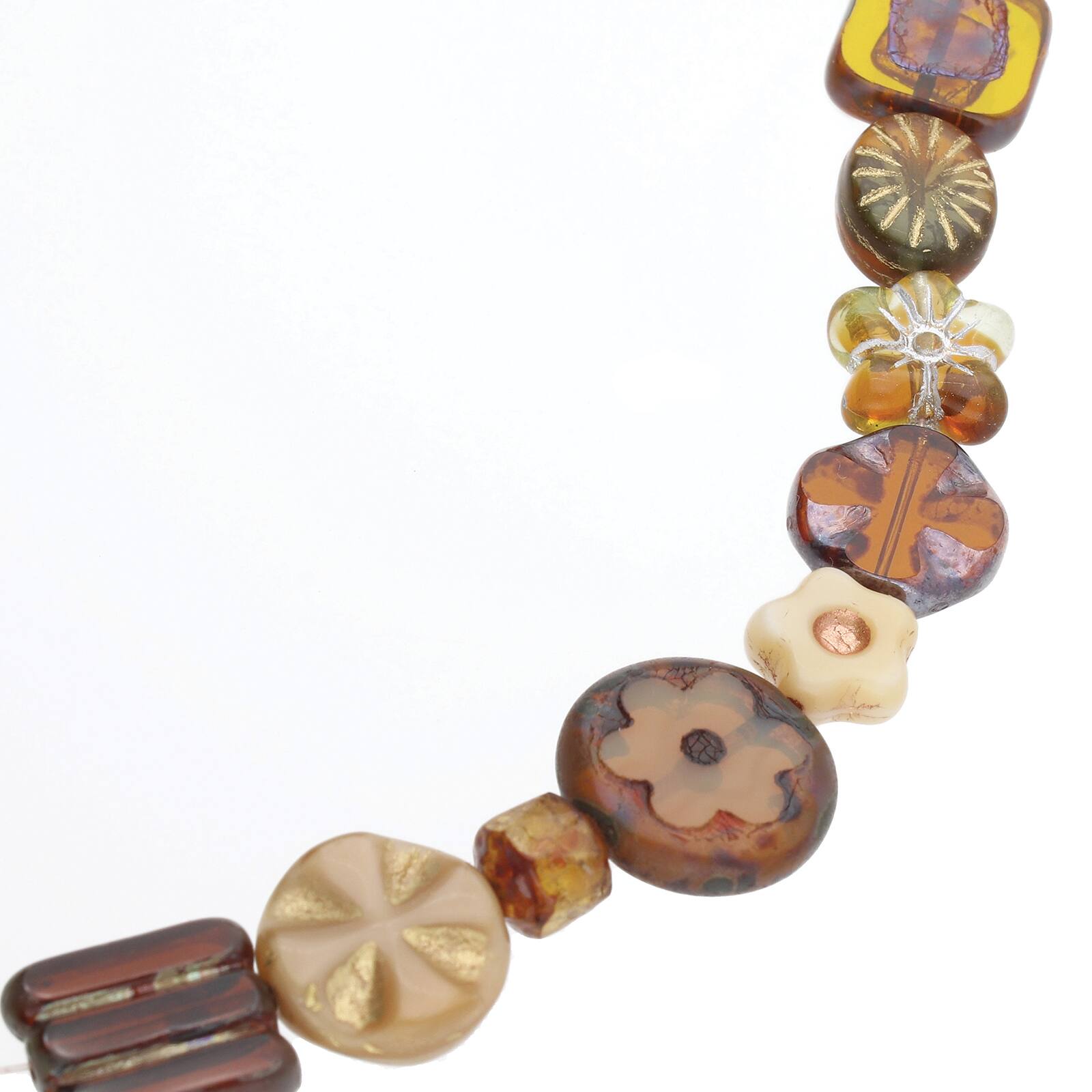 The Beadsmith® Natural Table Cut & Pressed Czech Glass Beads