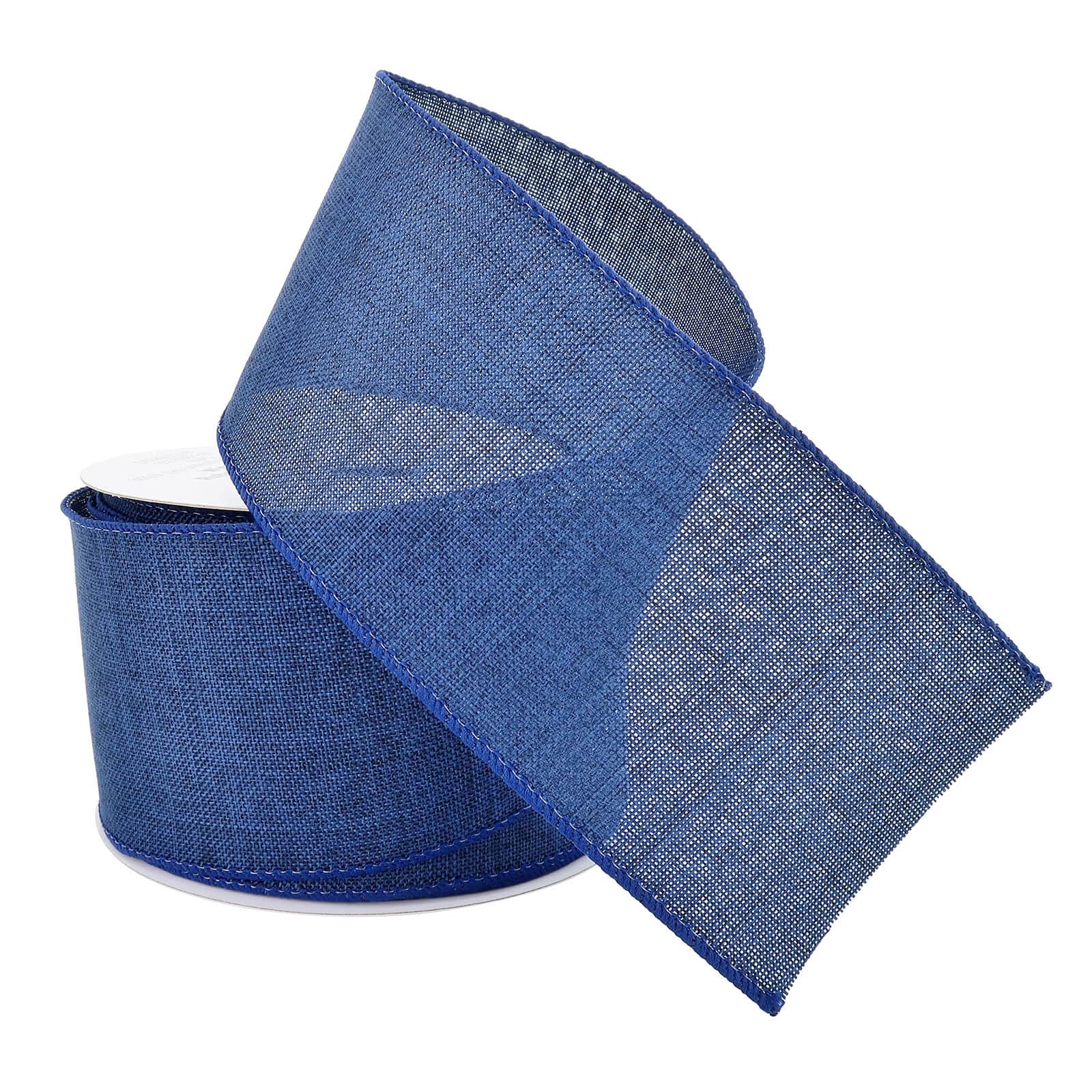 12 Pack: 2.5" x 25ft. Faux Linen Wired Ribbon by Celebrate It™ Décor