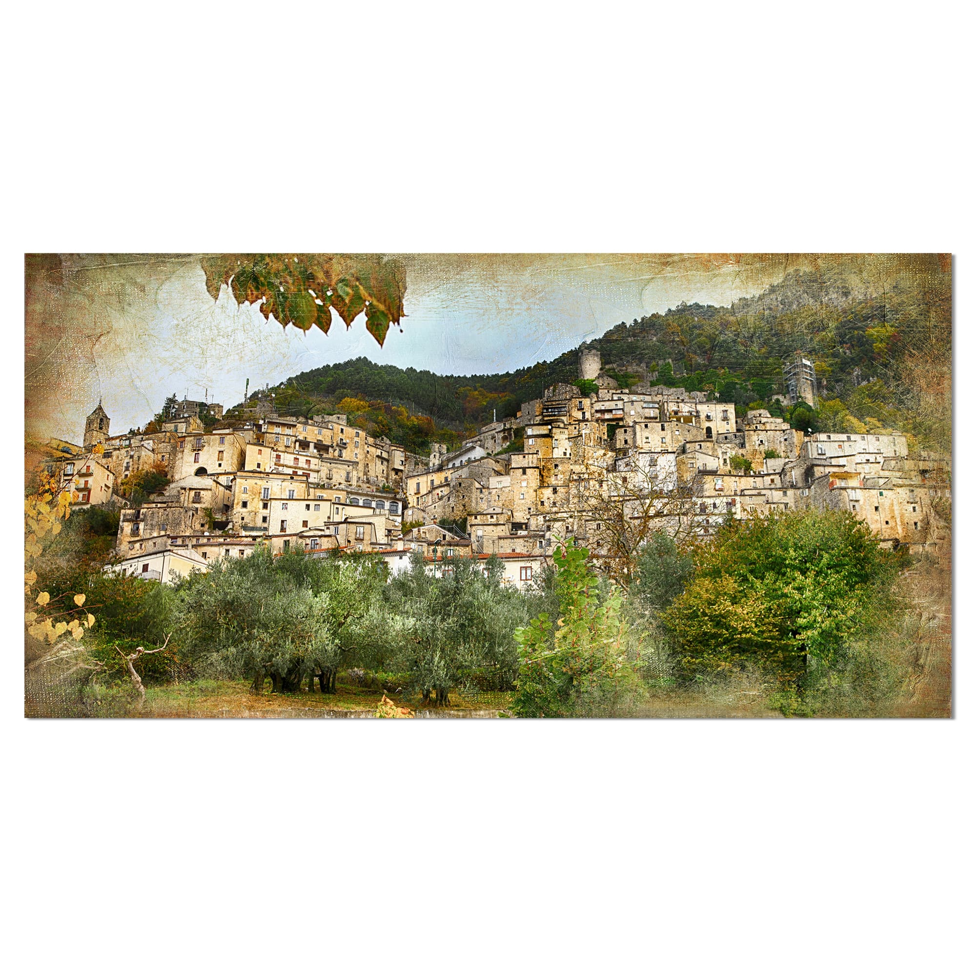 Designart - Old Italian Villages - Landscape Photography Canvas Art Print