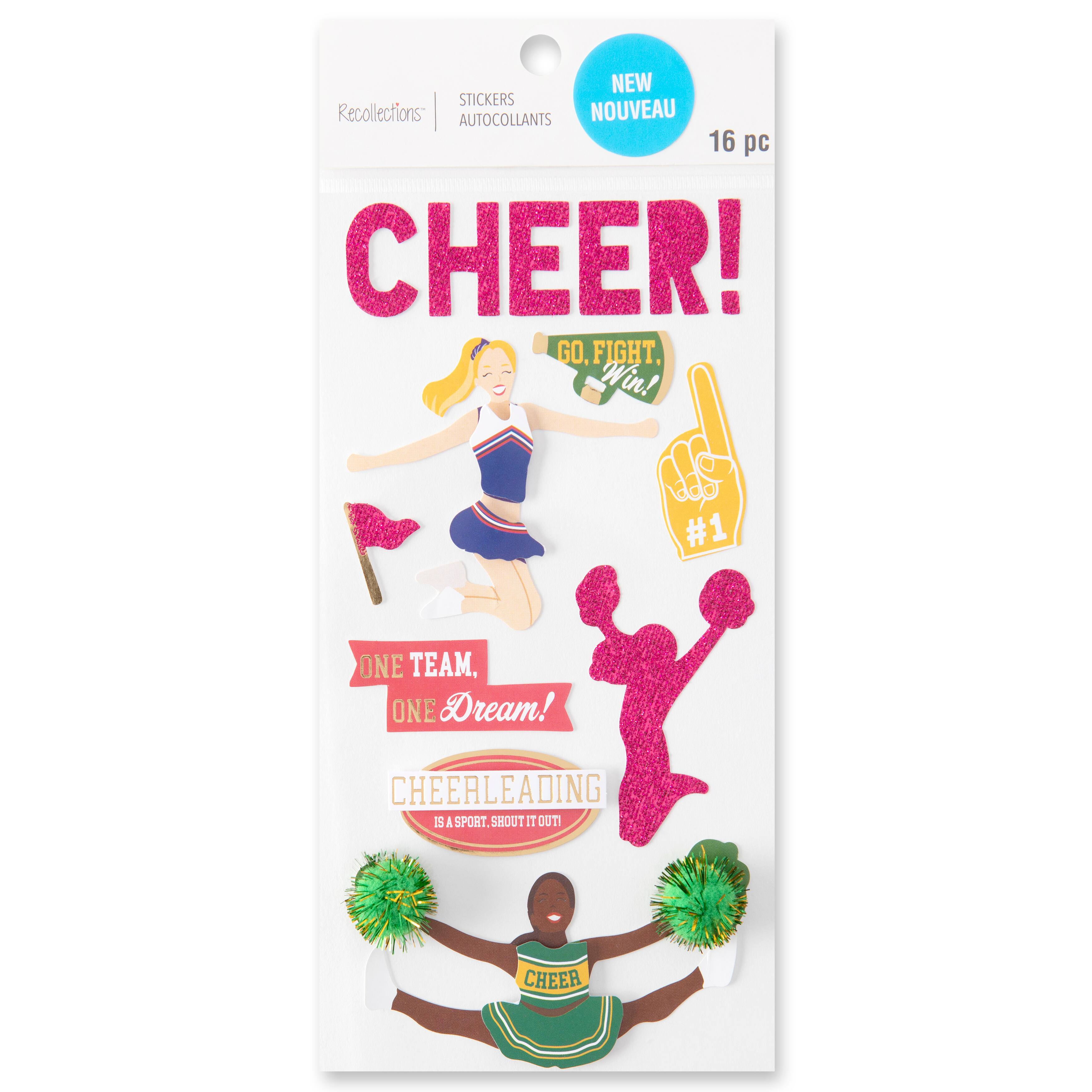 Cheerleading Dimensional Stickers by Recollections&#x2122;