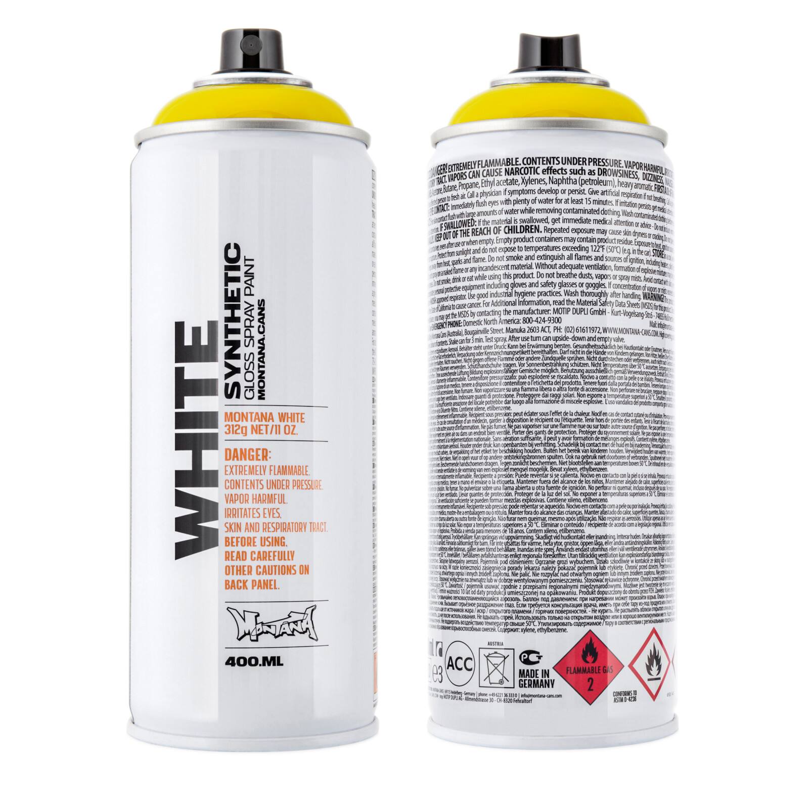 Montana&#x2122; Cans WHITE Spray Paint