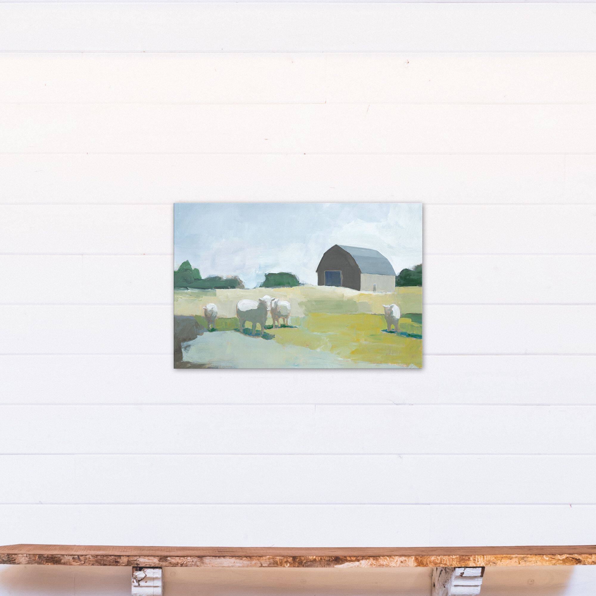 Barn Cows 20&#x22; x 30&#x22; Canvas Wall Art