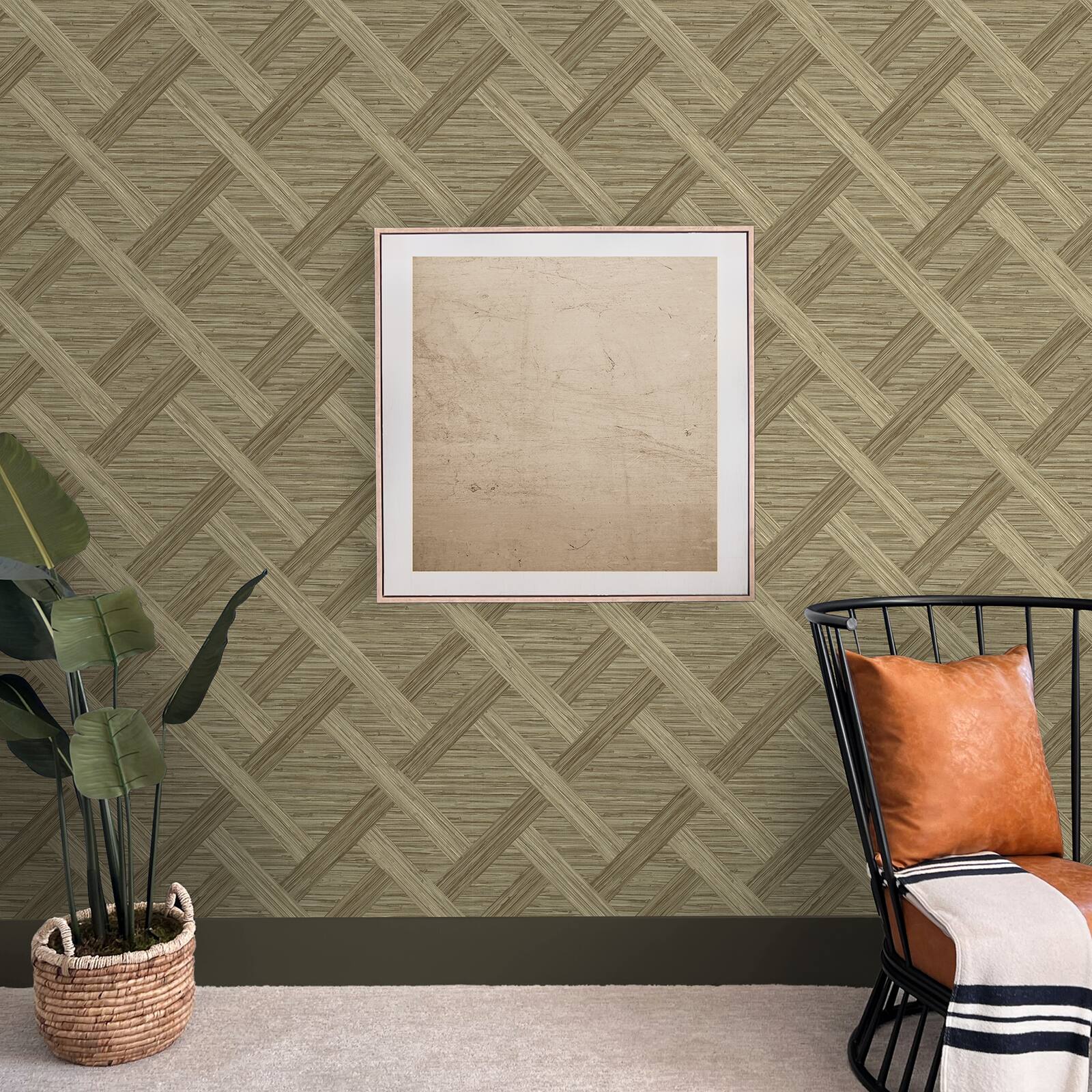 Surface Style Java Weave Peel &#x26; Stick Wallpaper