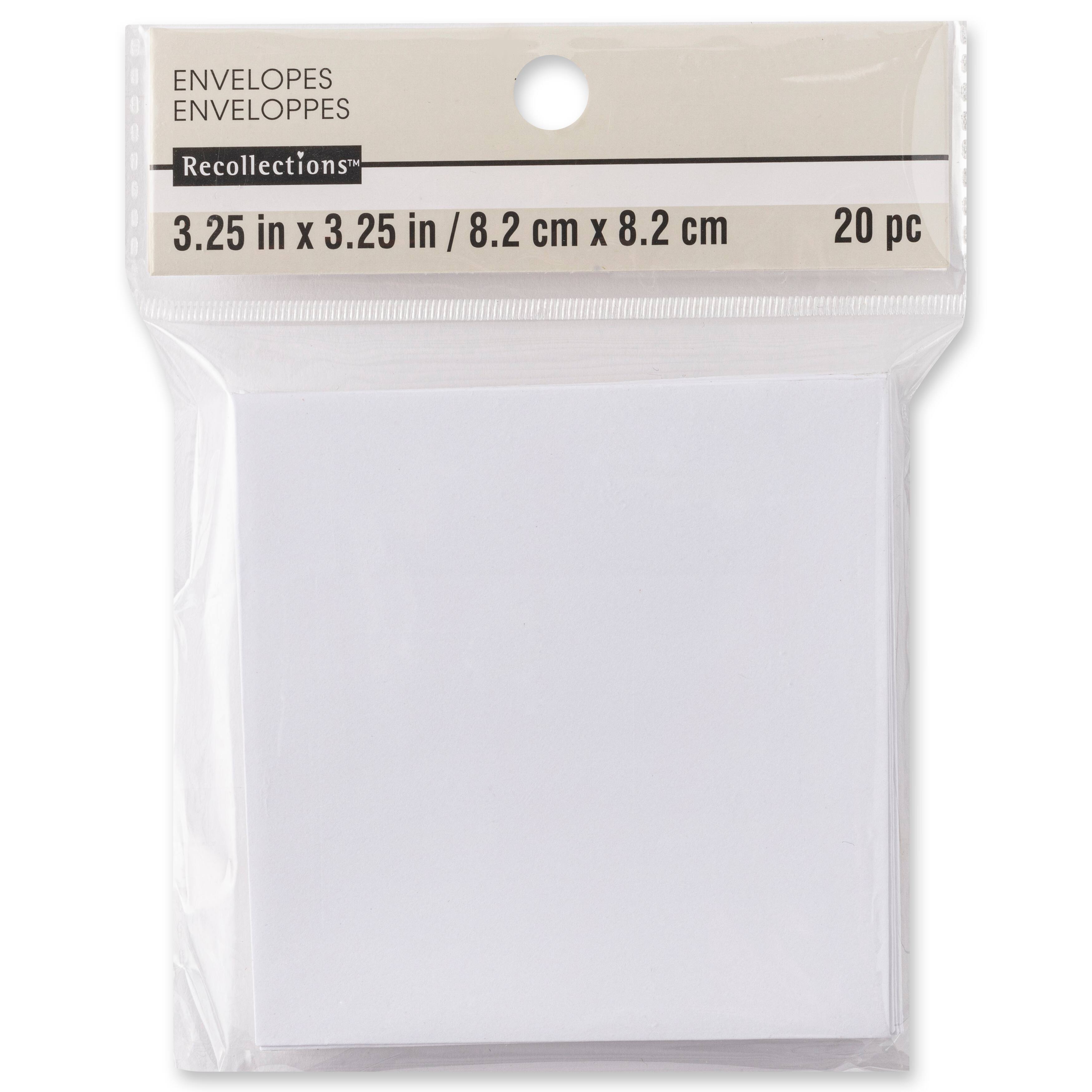 12 Packs: 20 ct. (240 total) White Envelopes by Recollections&#x2122;, 3.25&#x22; x 3.25&#x22;