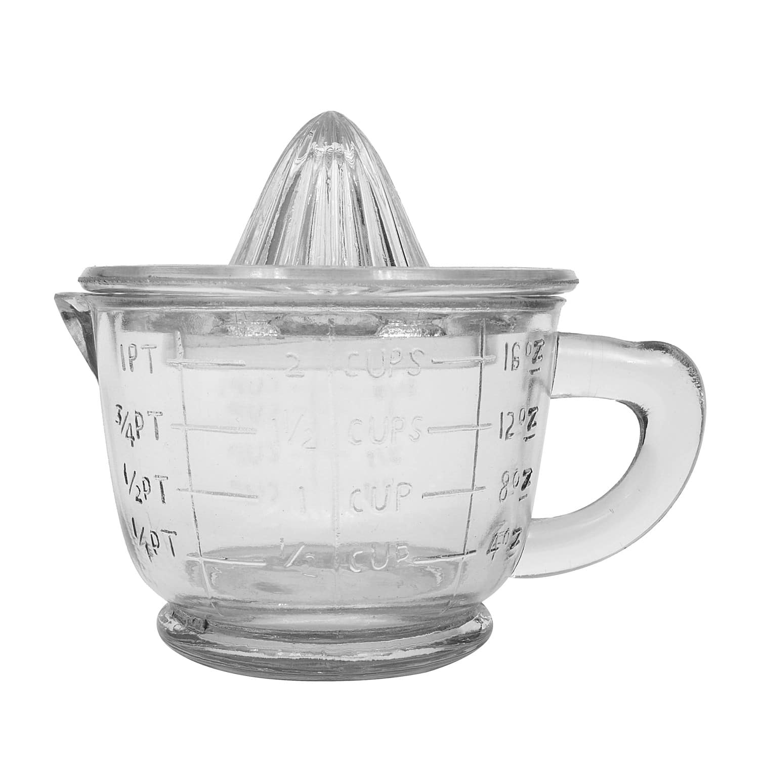 Hello Honey&#xAE; 16oz. Clear Pressed Glass Juicer Set