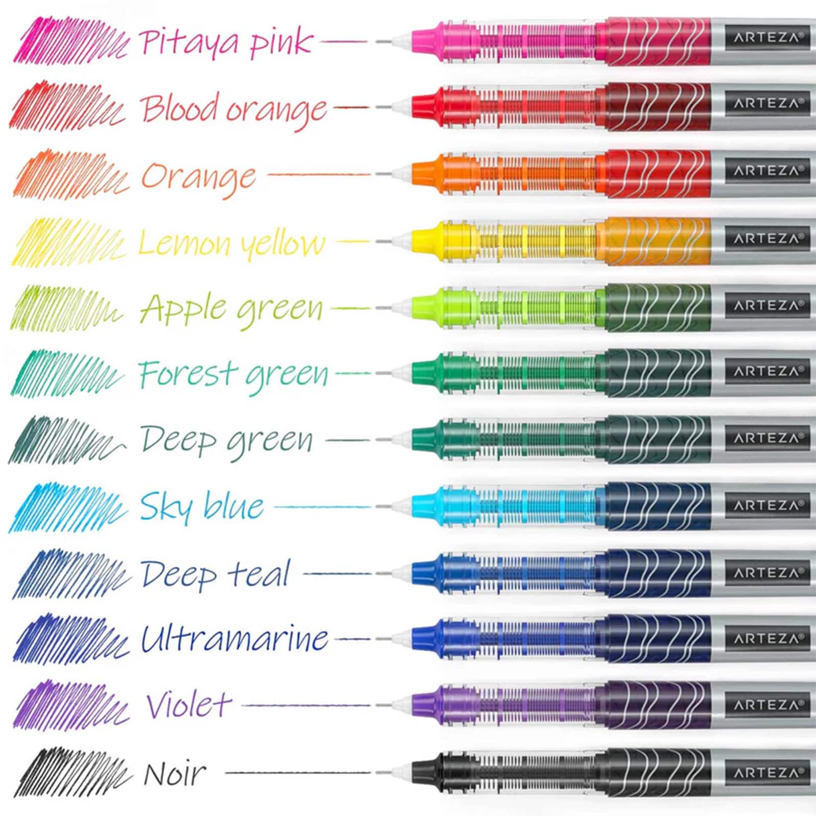Arteza&#xAE; Needle Tip Assorted Colors Roller Ball Pen Set